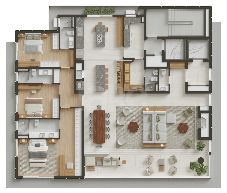 Planta — Apartamento 266,94 m²