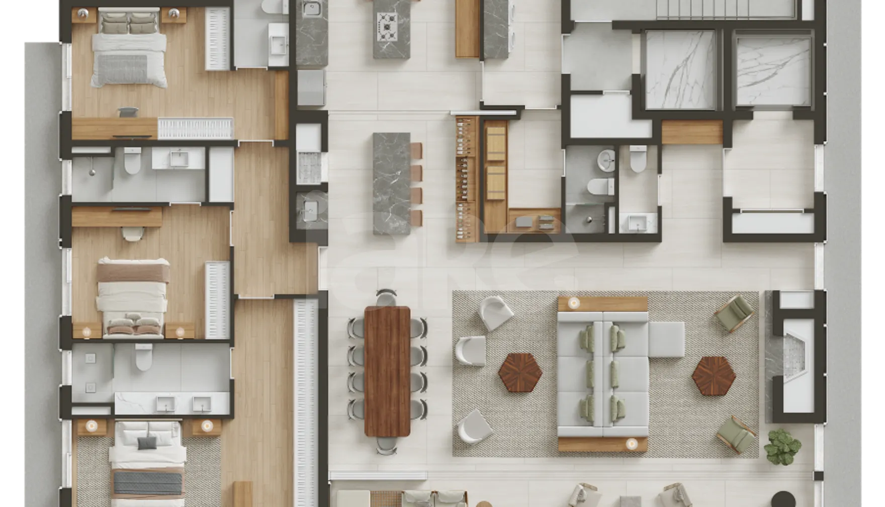 Planta — Apartamento 266,94 m²