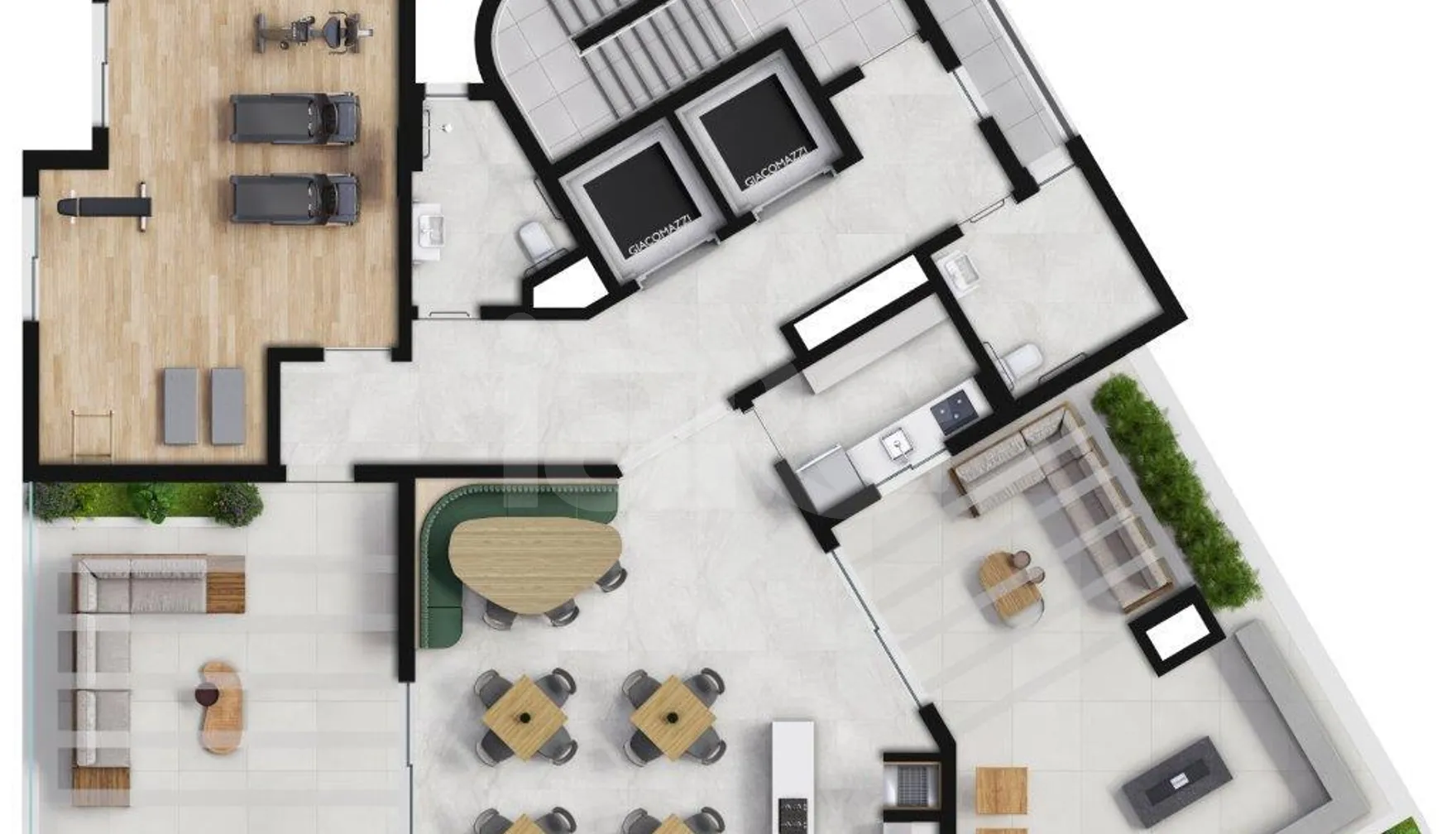Planta — Pavimento lazer