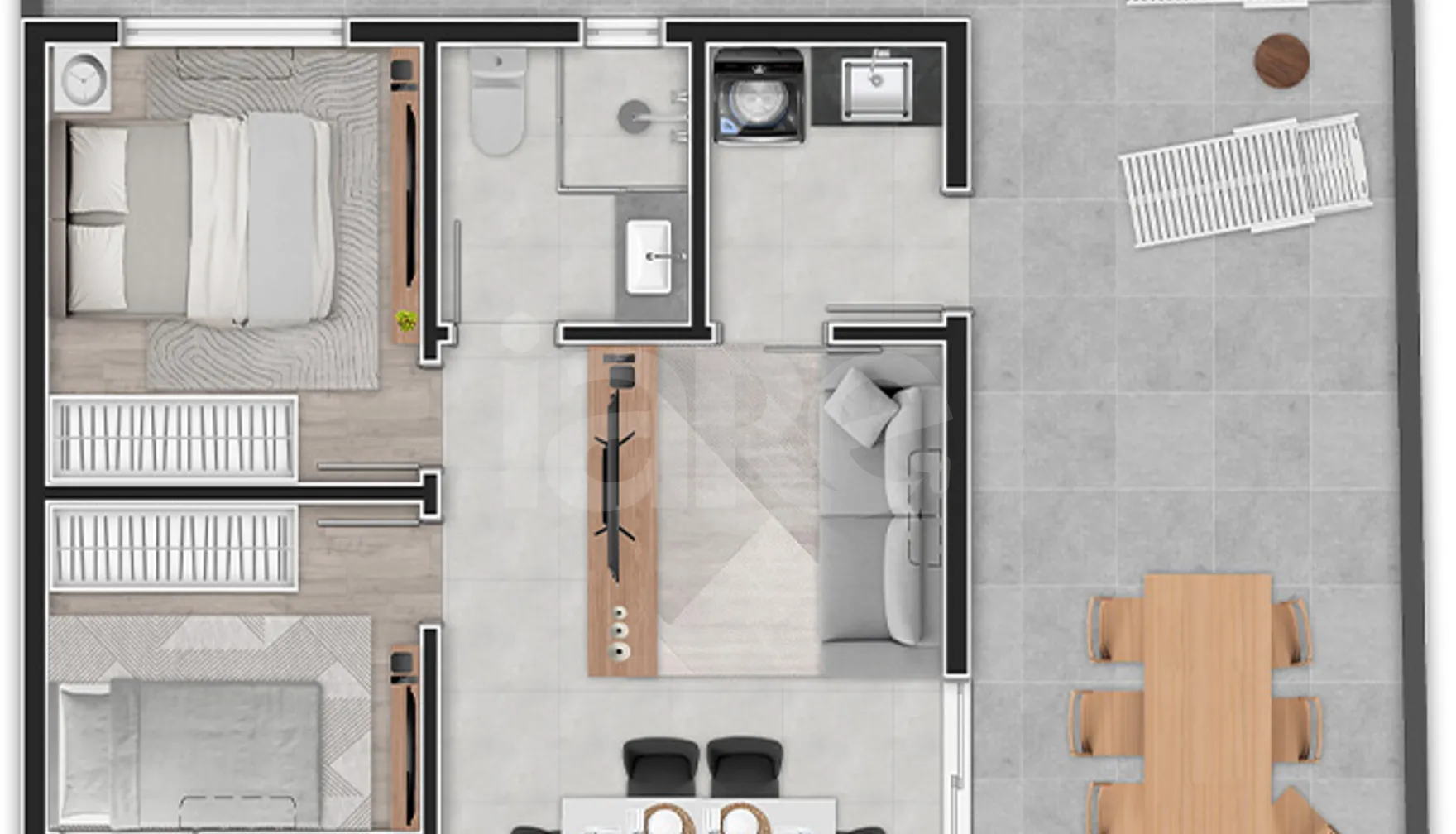 Planta — Garden 52,16 m²