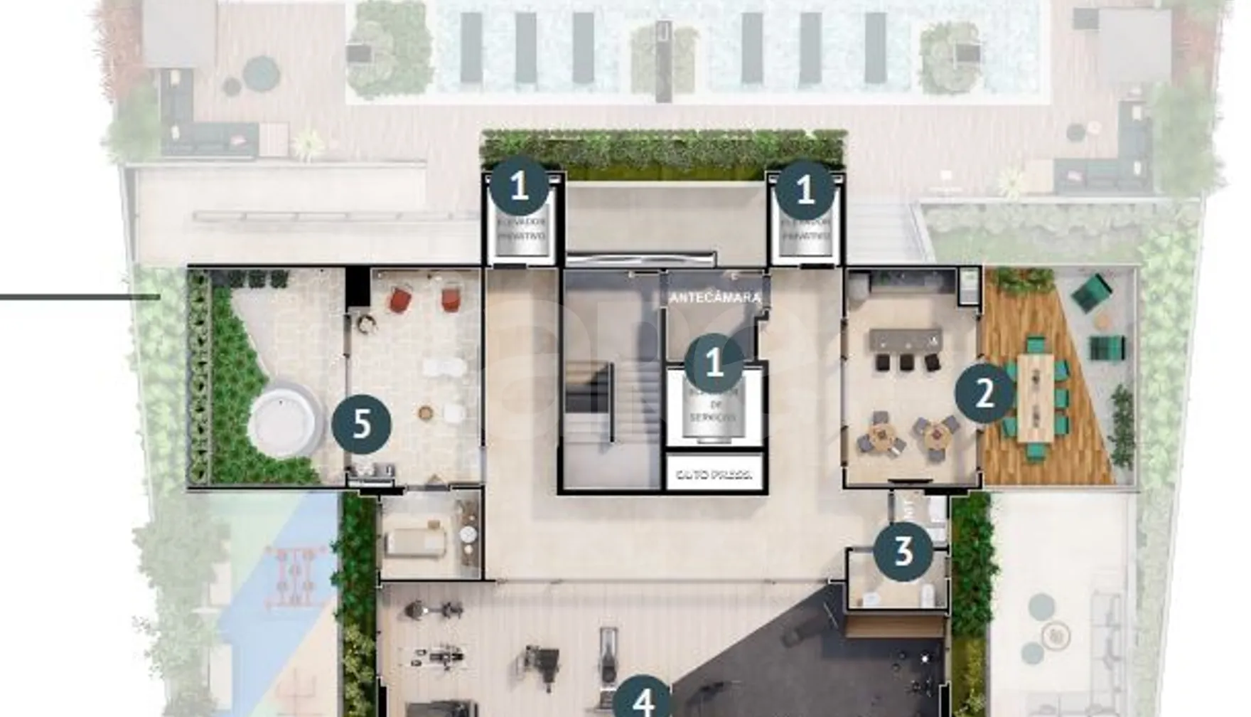Planta — Pavimento lazer 2