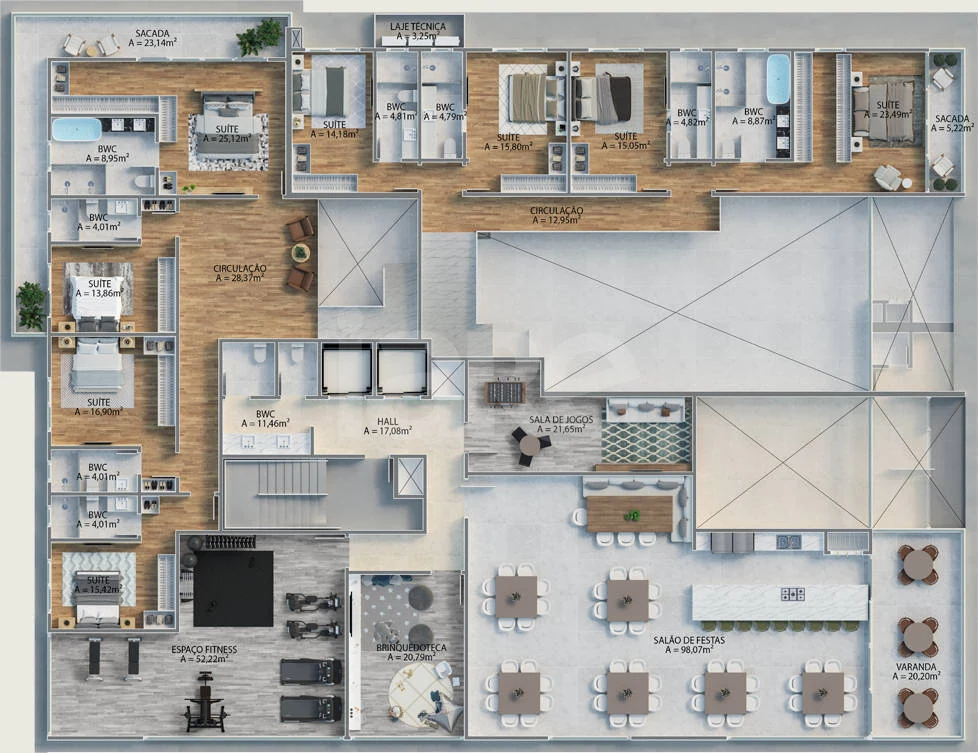 Planta — Pavimento mezanino