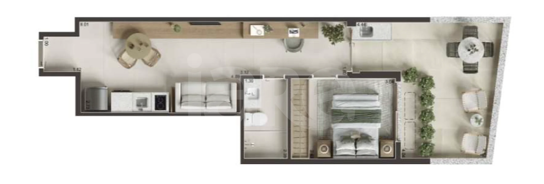Planta — Garden 50,29 m²