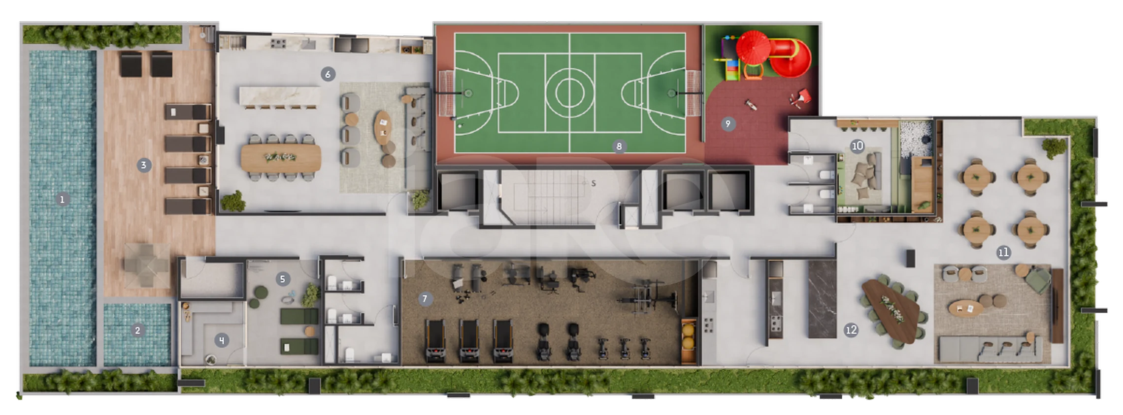 Planta — Pavimento rooftop