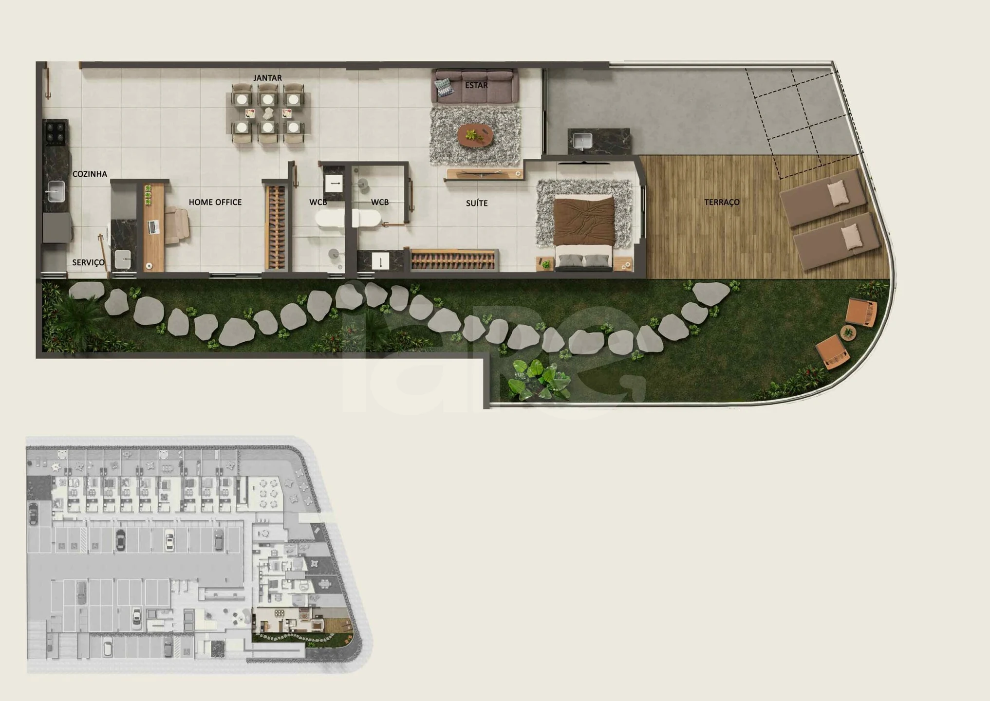 Planta — Garden 138,21 m²