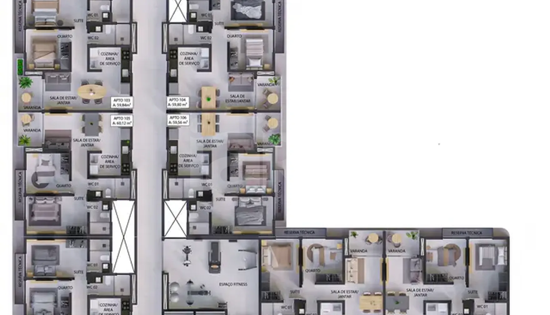 Planta — Pavimento 1