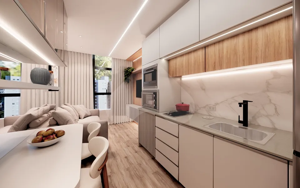 Smart Living Portão - Studio com 18,45 m², em Portão — foto 14
