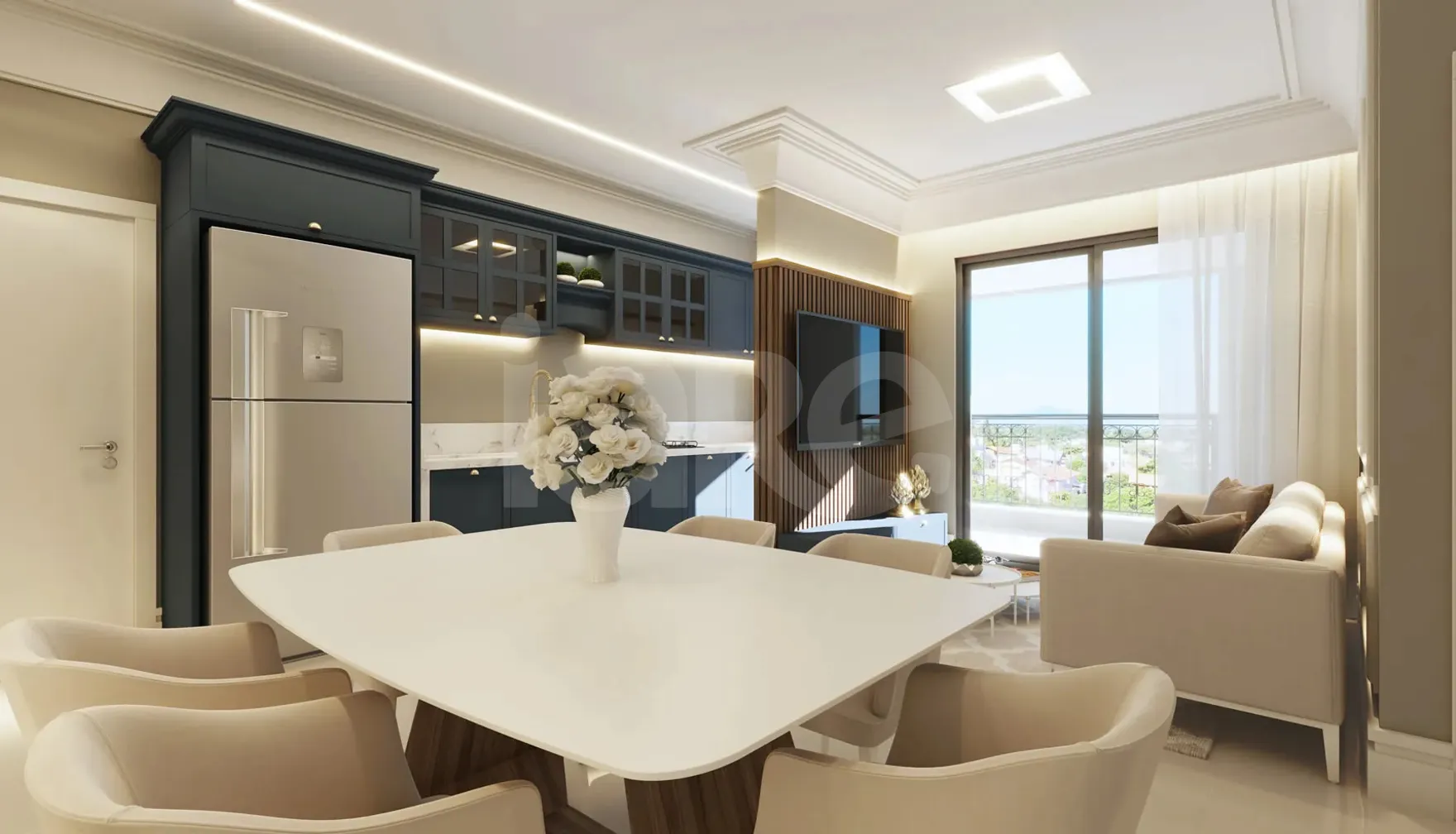 Vivace - Apartamento com 80,3 m², em Centro — foto 2