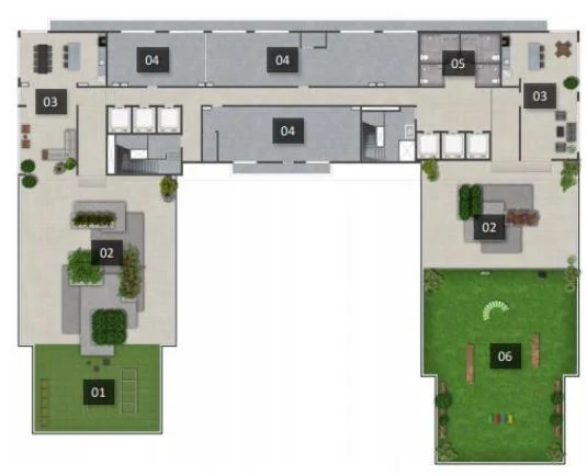 Planta — Pavimento rooftop