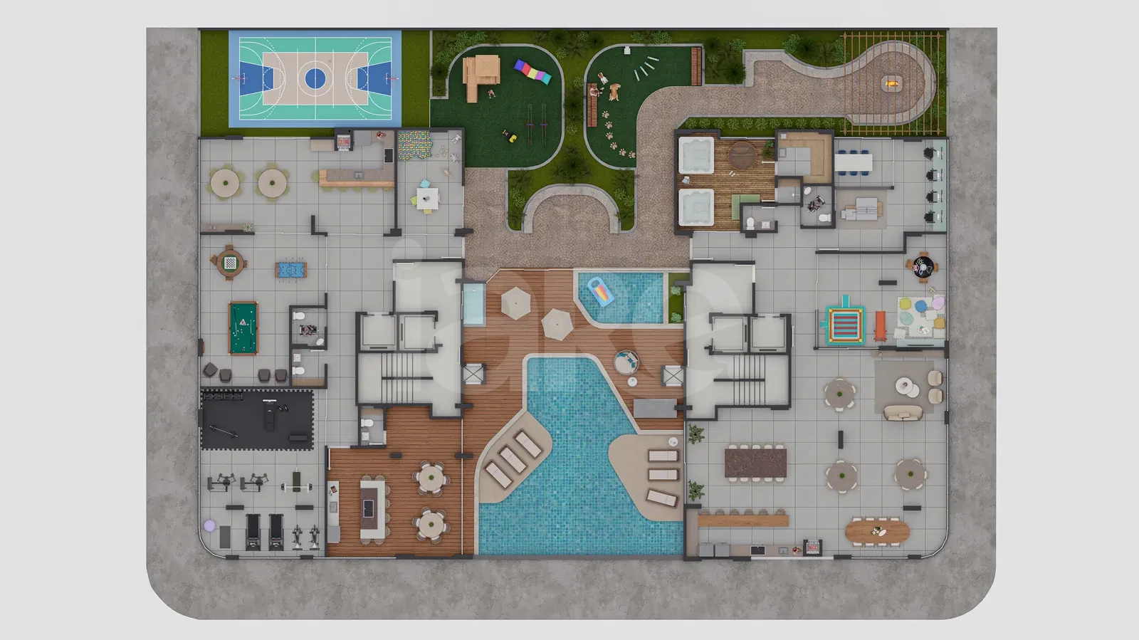 Planta — Pavimento lazer