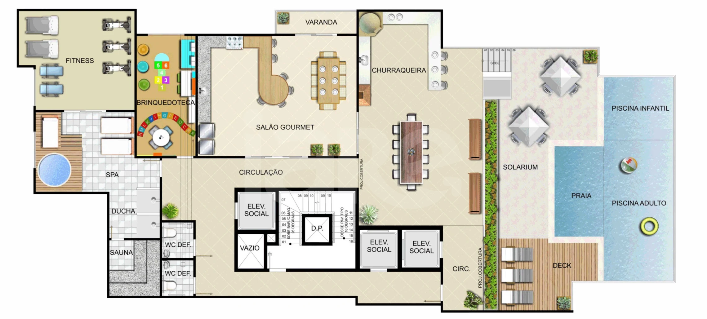 Planta — Pavimento lazer 01