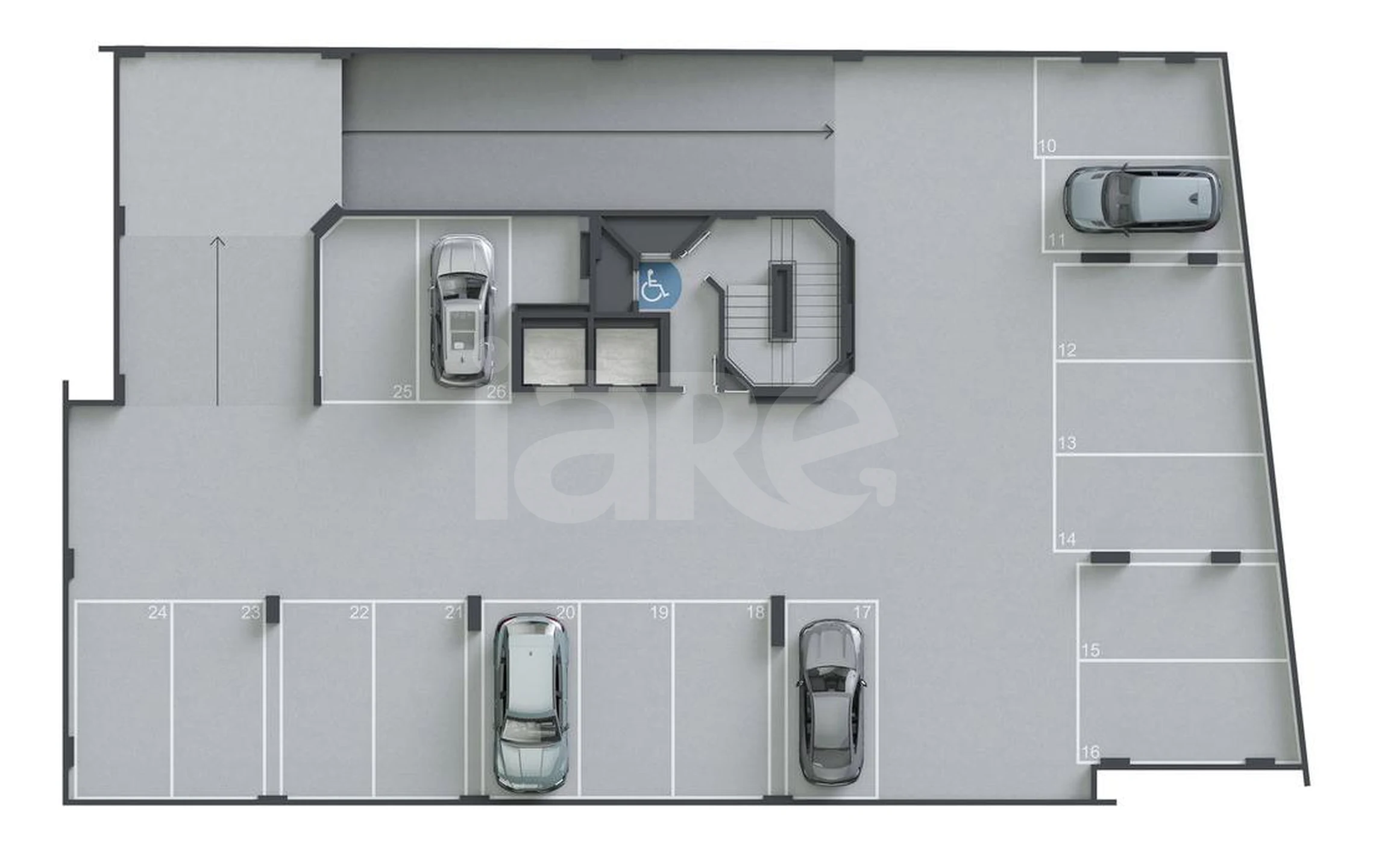 Planta — Pavimento garagem 02