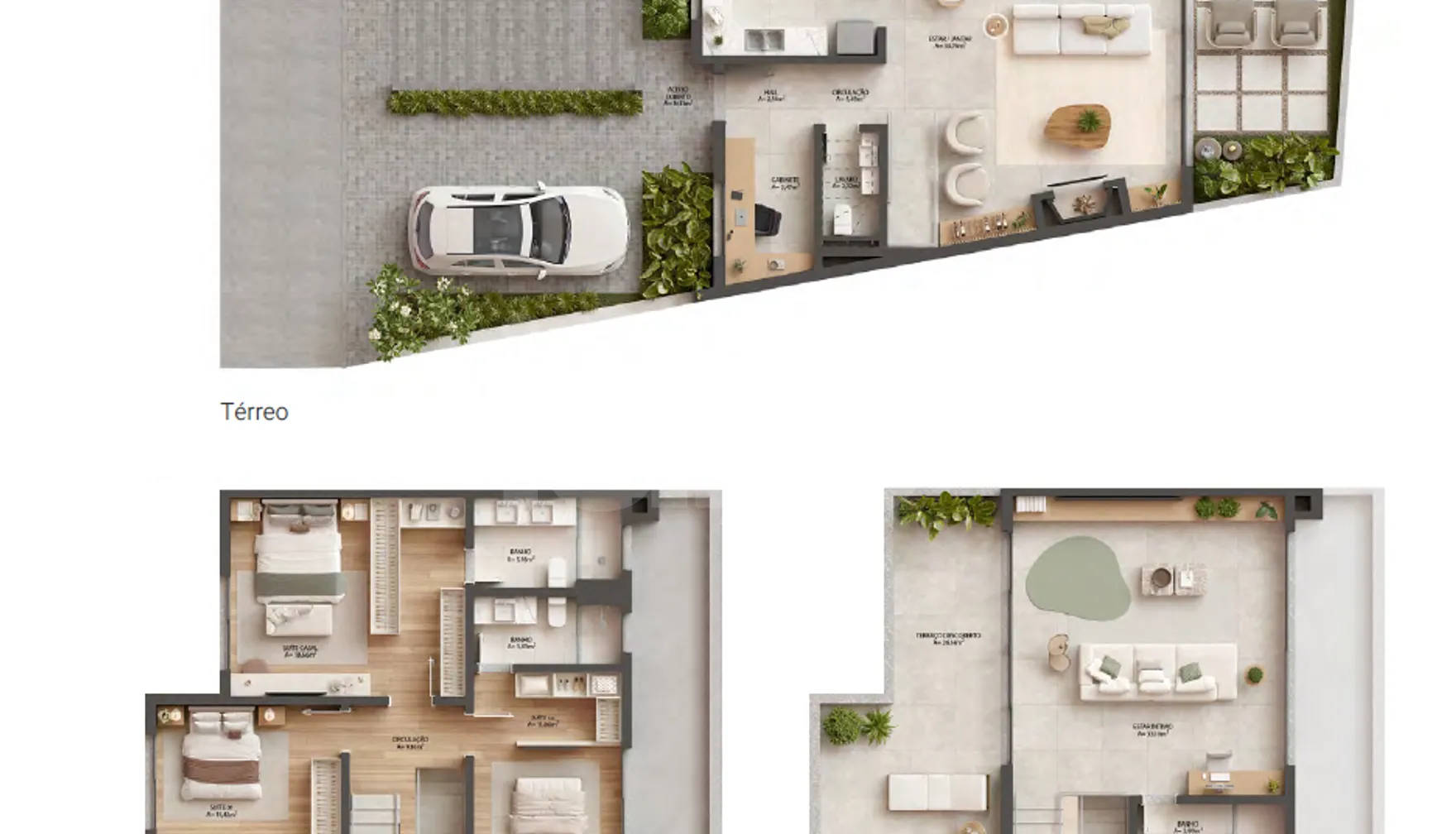 Planta — Casa em Condomínio 308,16 m²