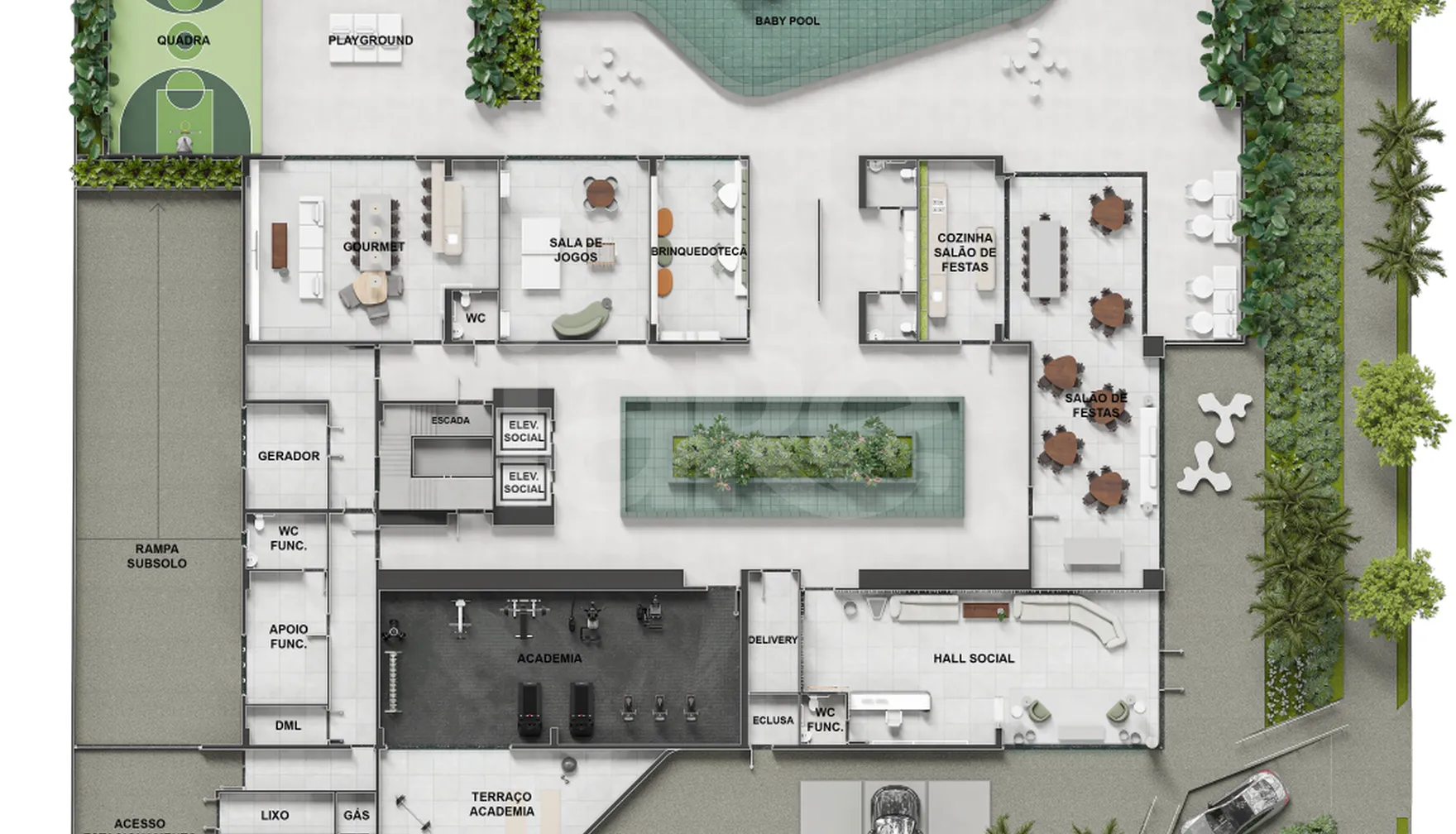 Planta — Pavimento térreo