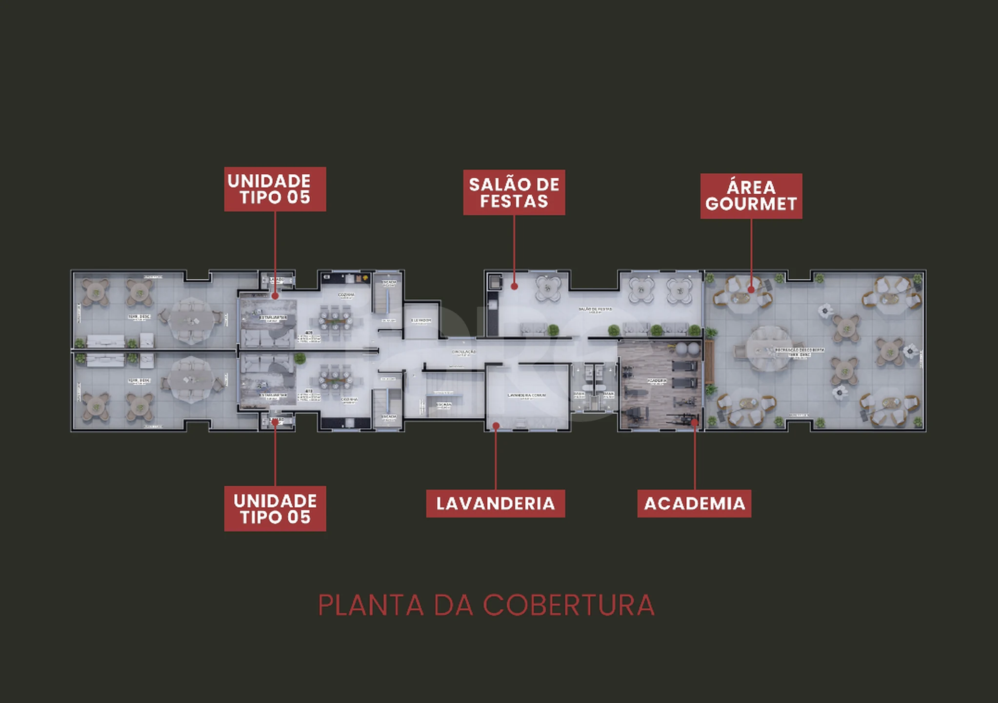 Planta — Pavimento cobertura