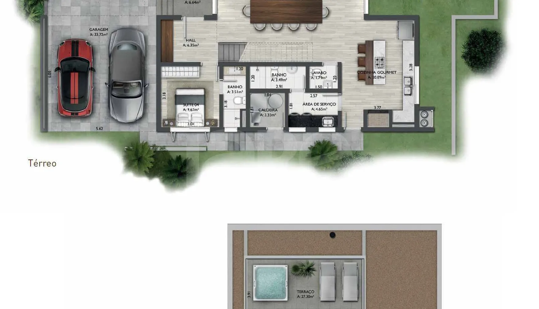 Planta — Casa em Condomínio 344,71 m²