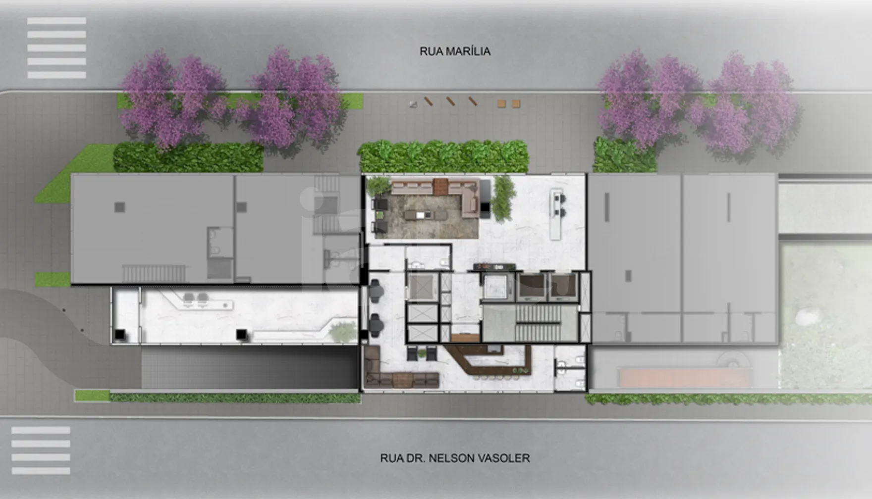 Planta — Pavimento 1º andar