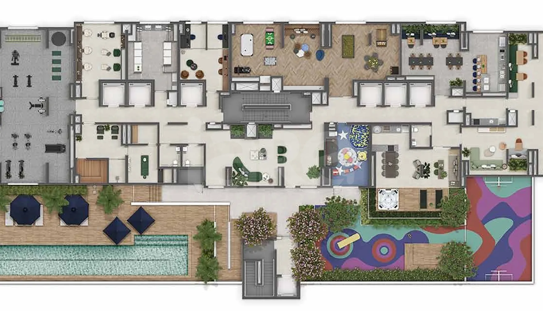 Planta — Pavimento lazer