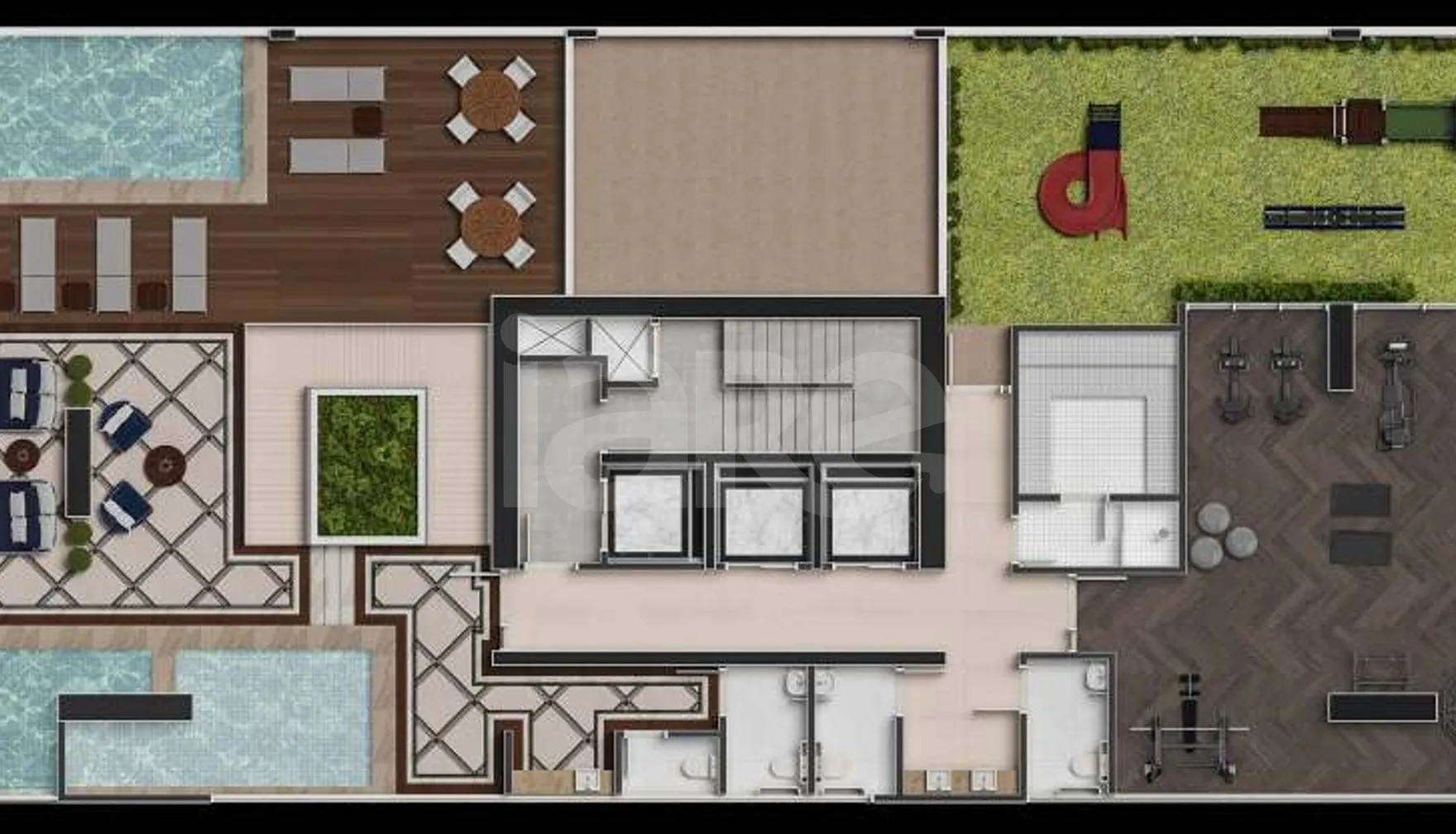 Planta — Pavimento lazer 1