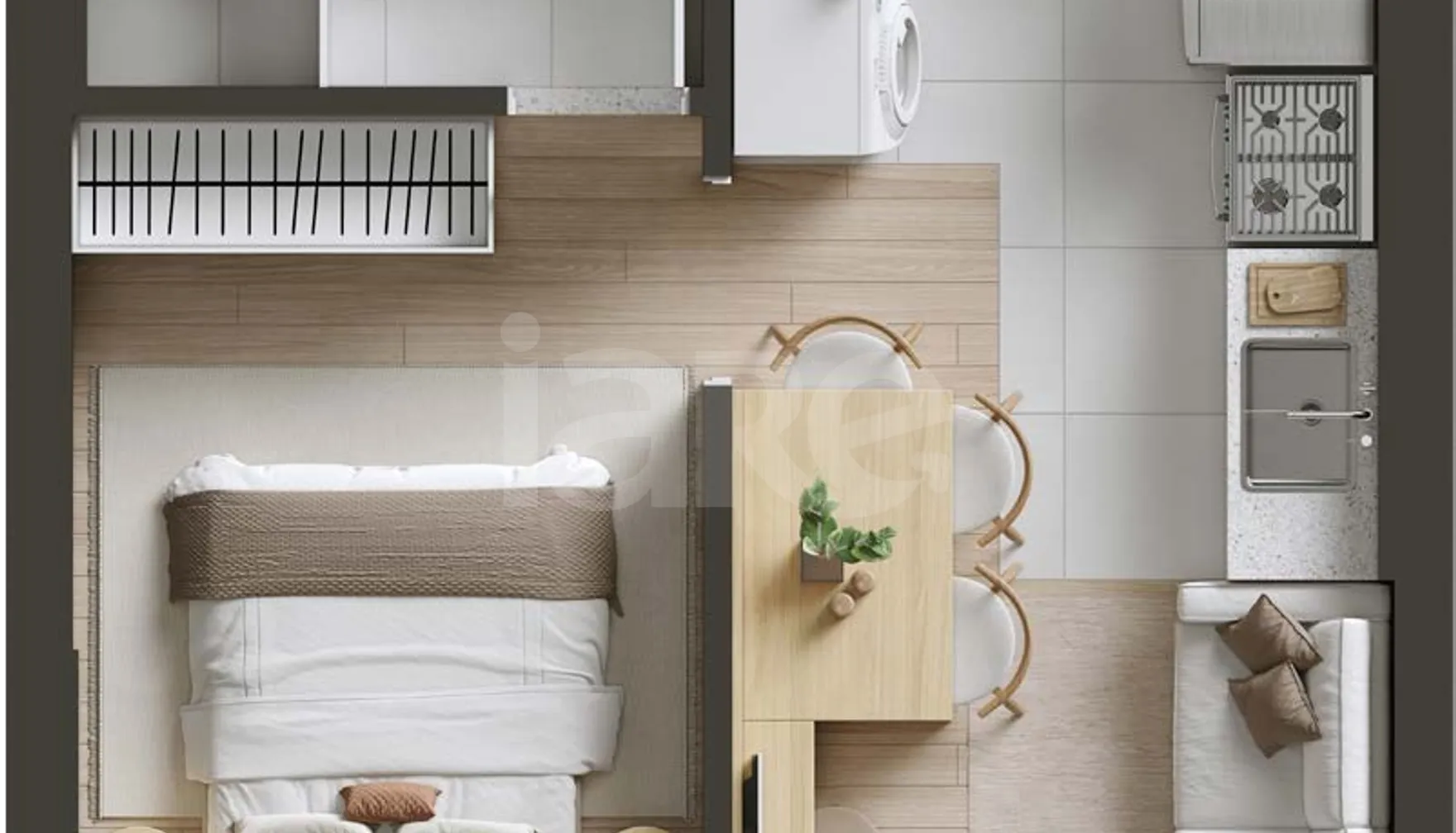 Planta — Apartamento 25,24 m²