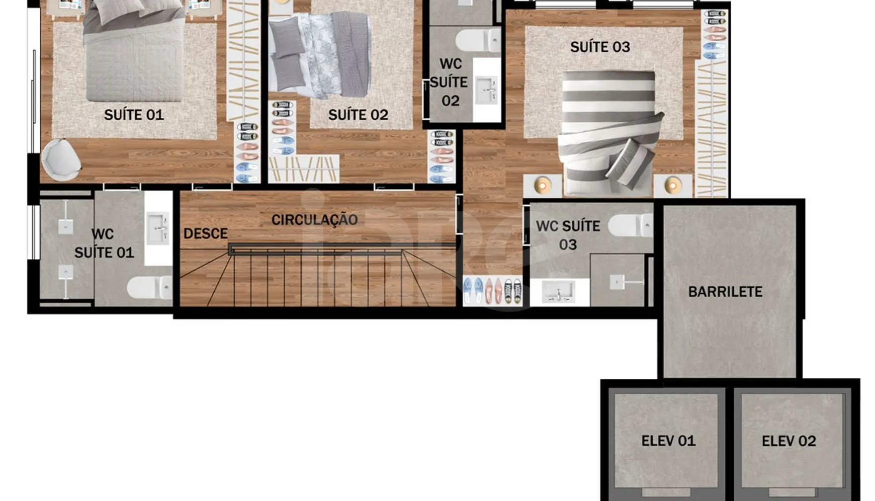 Planta — Cobertura Duplex 148,71 m²