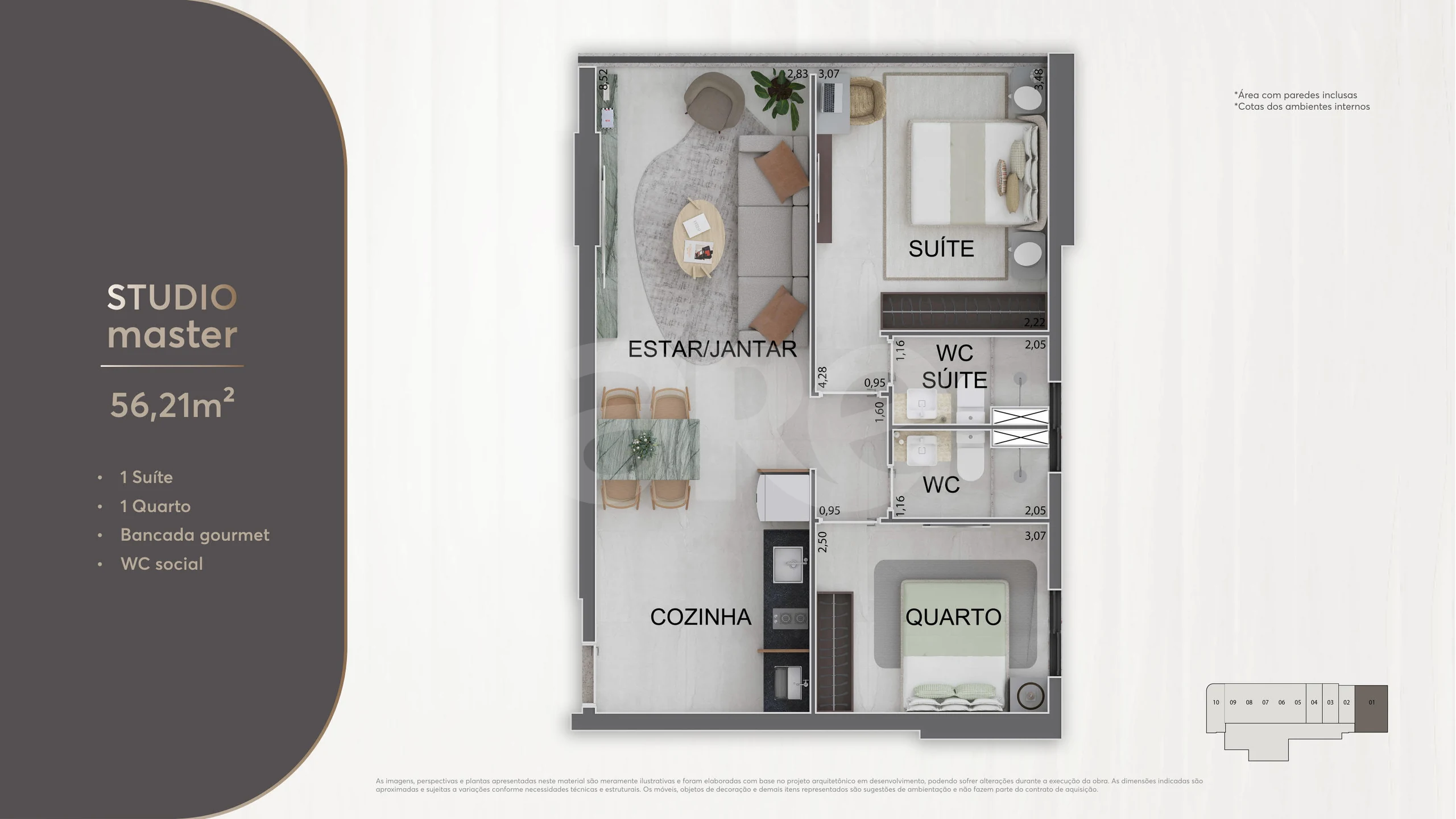 Planta — Studio Master (Apto)