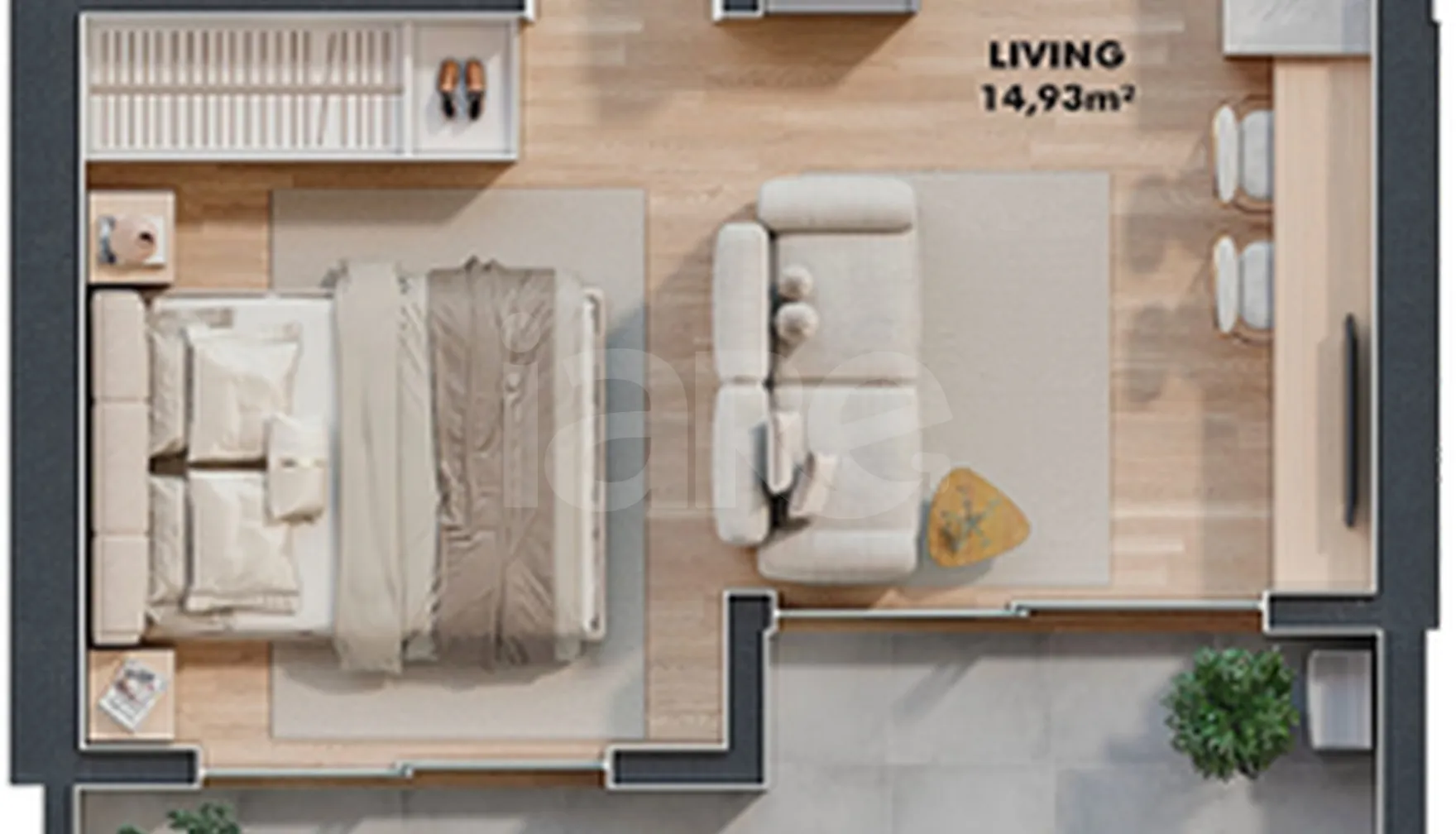 Planta — Garden 31,21 m²