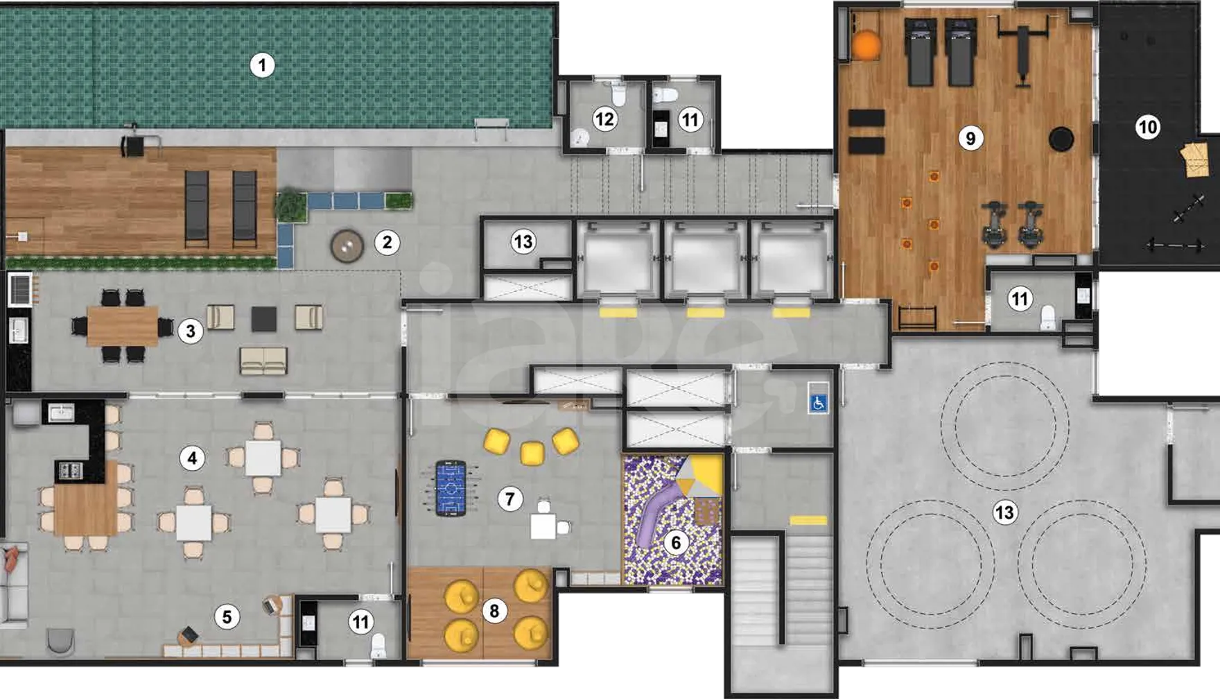 Planta — Pavimento rooftop