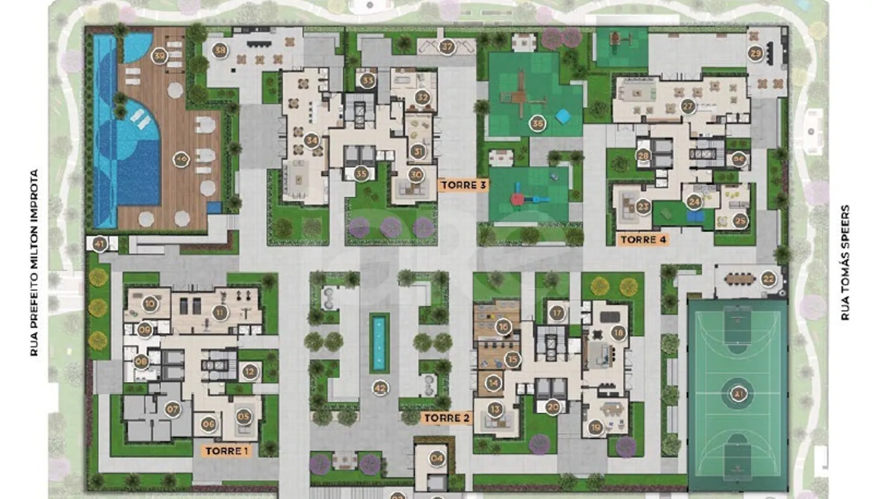 Planta — Pavimento lazer