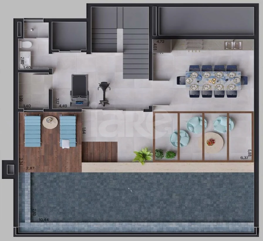 Planta — Casa em Condomínio 676,05 m²