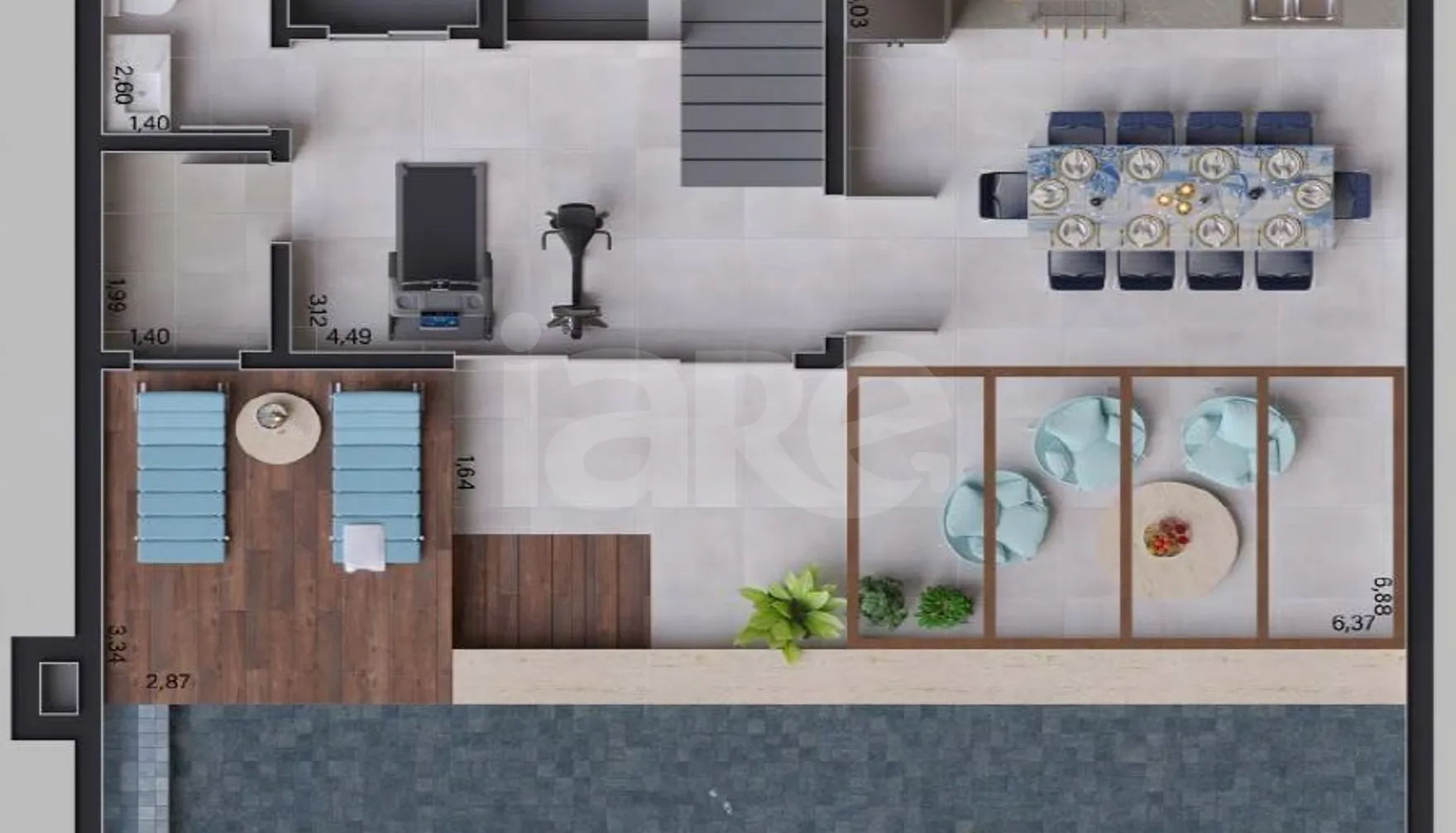 Planta — Casa em Condomínio 676,05 m²