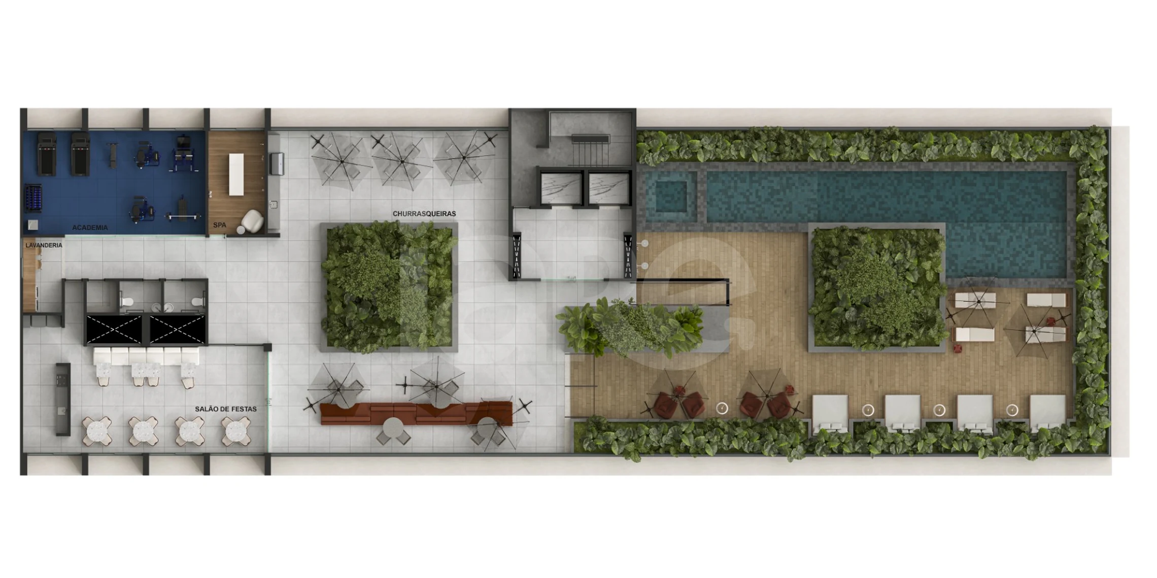Planta — Pavimento rooftop