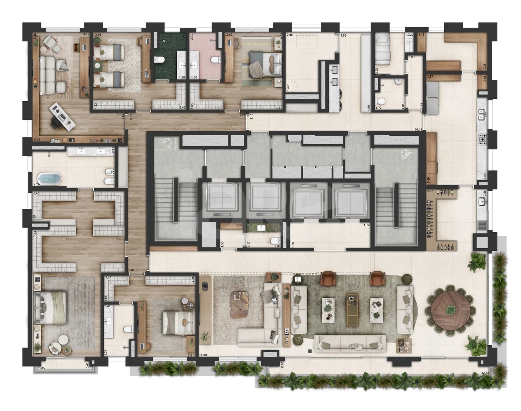 Planta — Apartamento 474,88 m²