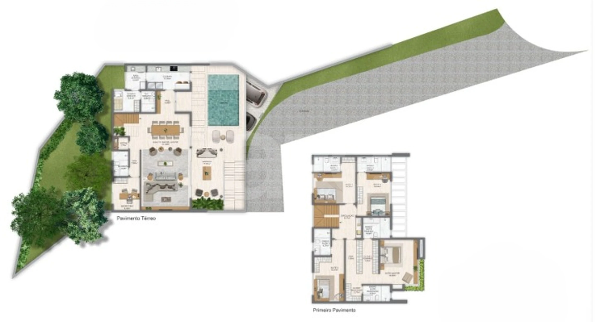 Planta — Casa em Condomínio 301,78 m²