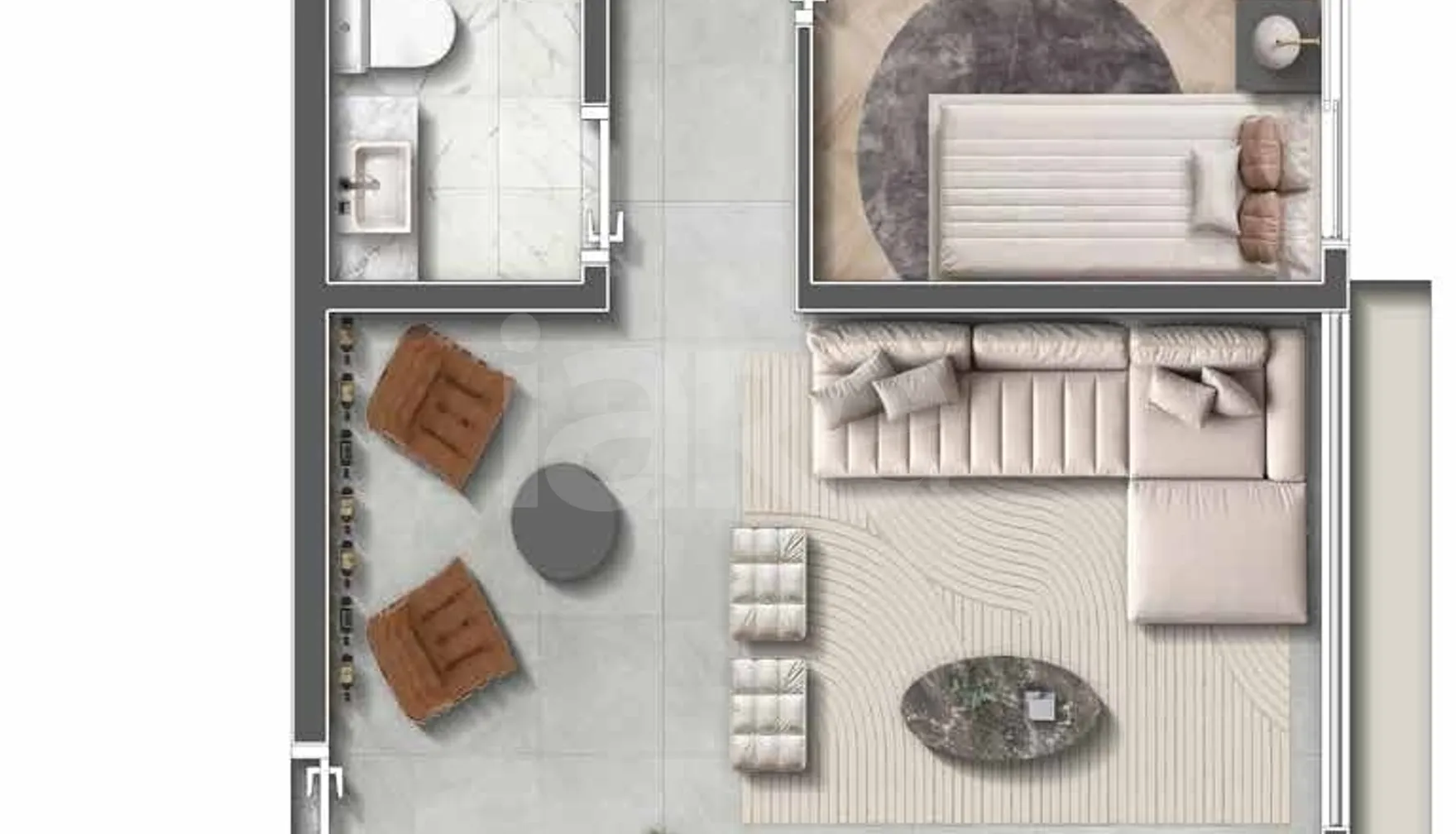 Planta — Cobertura Horizontal 53 m²