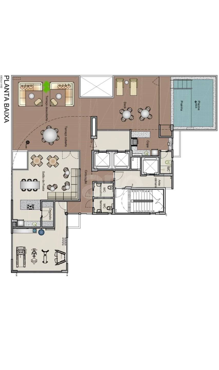 Planta — Pavimento terraço