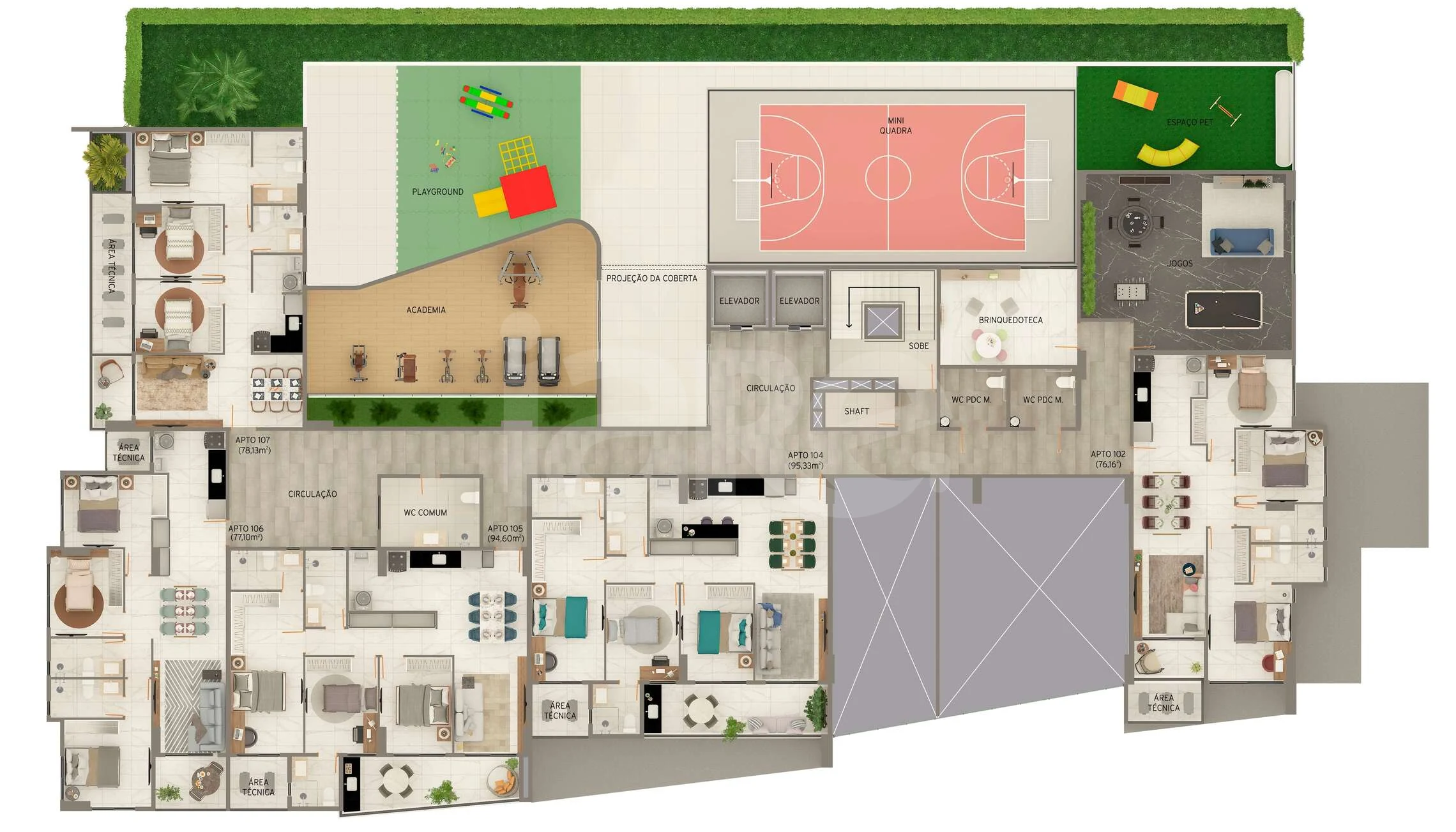 Planta — Pavimento 1
