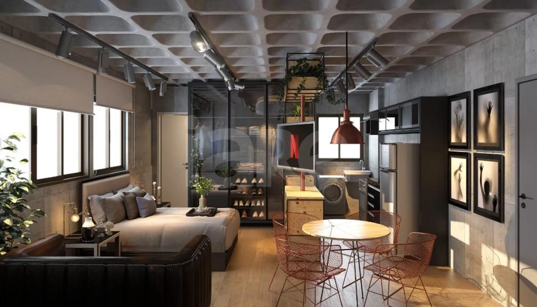 Edifício Noa - Apartamento com 33,13 m², em Graças — foto 3