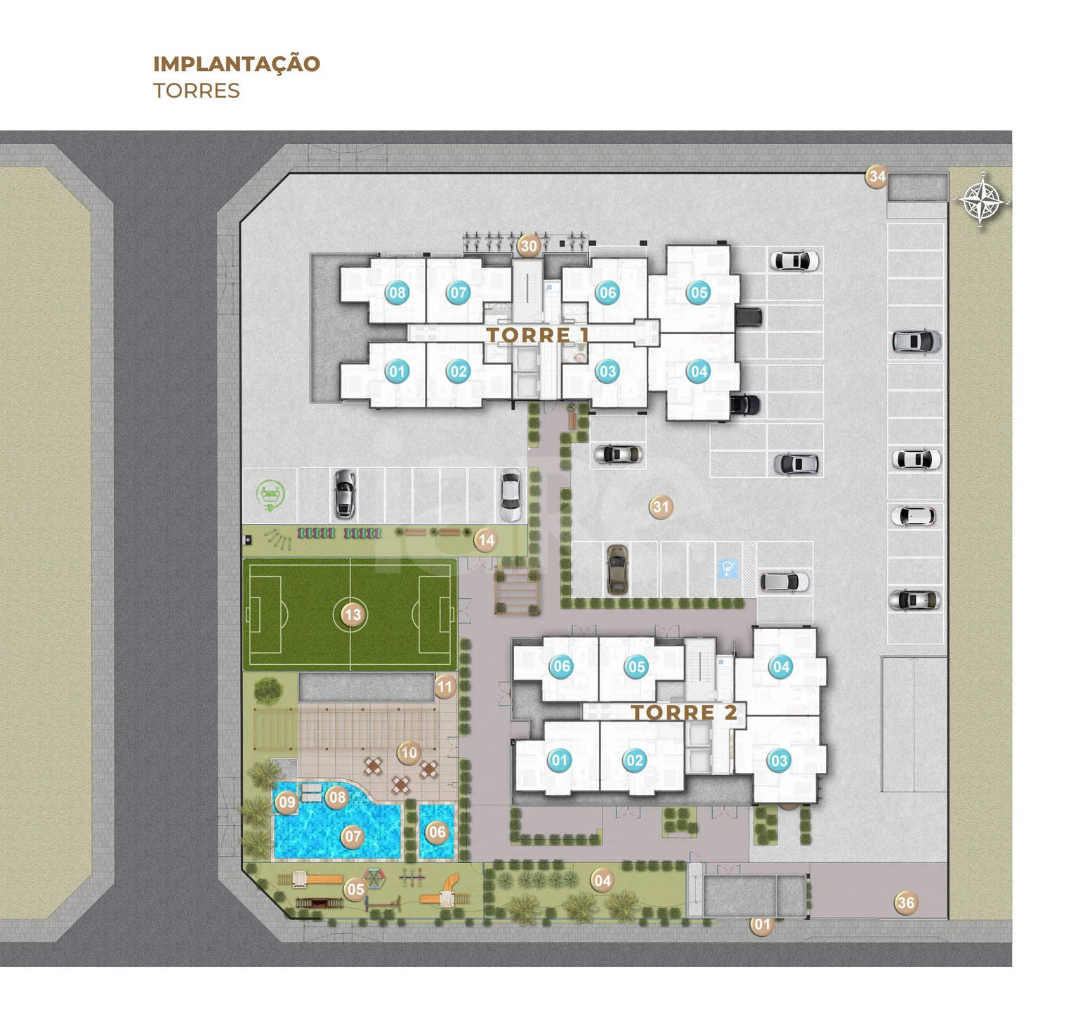 Planta — Implantação Torres