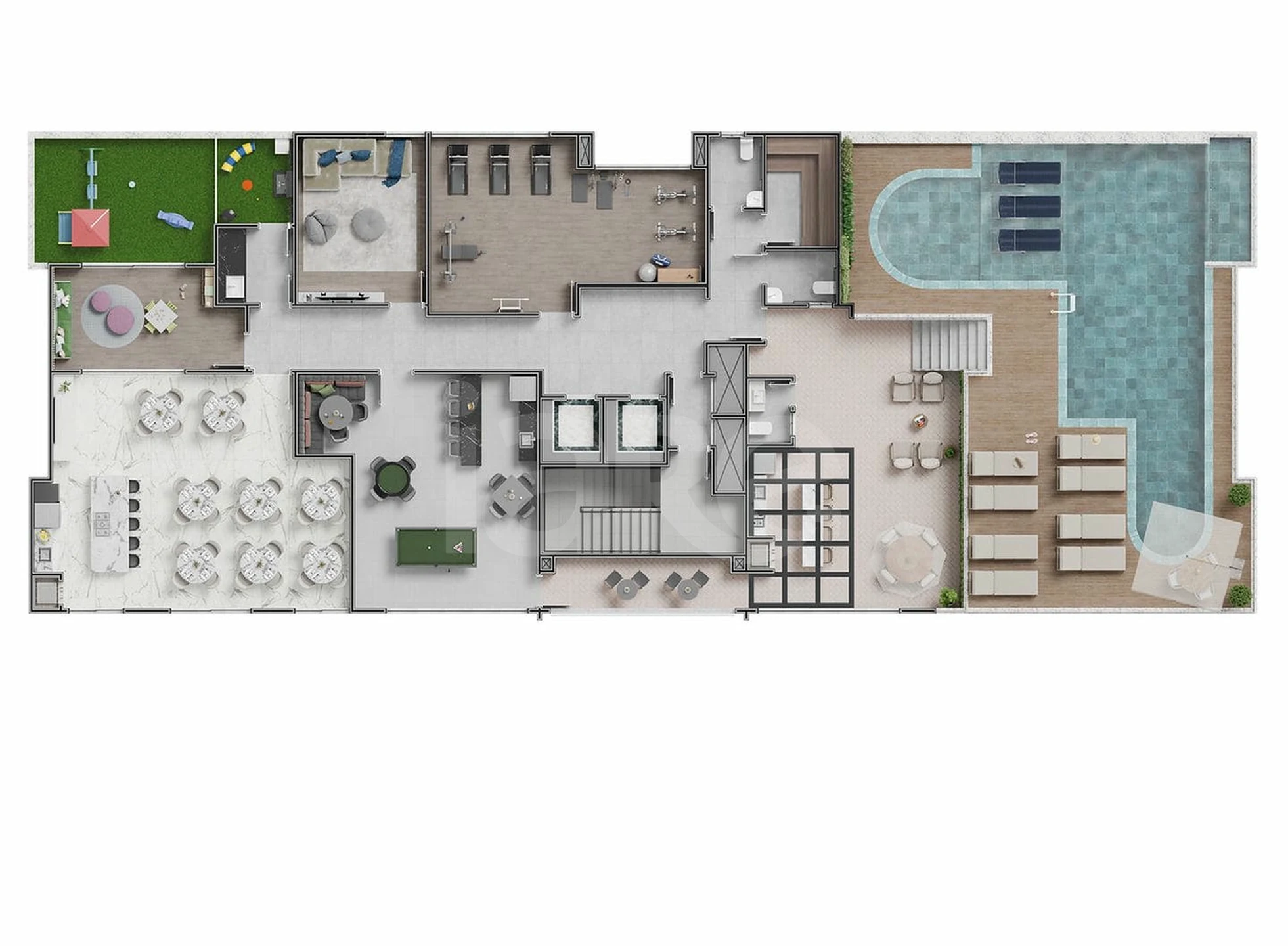Planta — Pavimento lazer