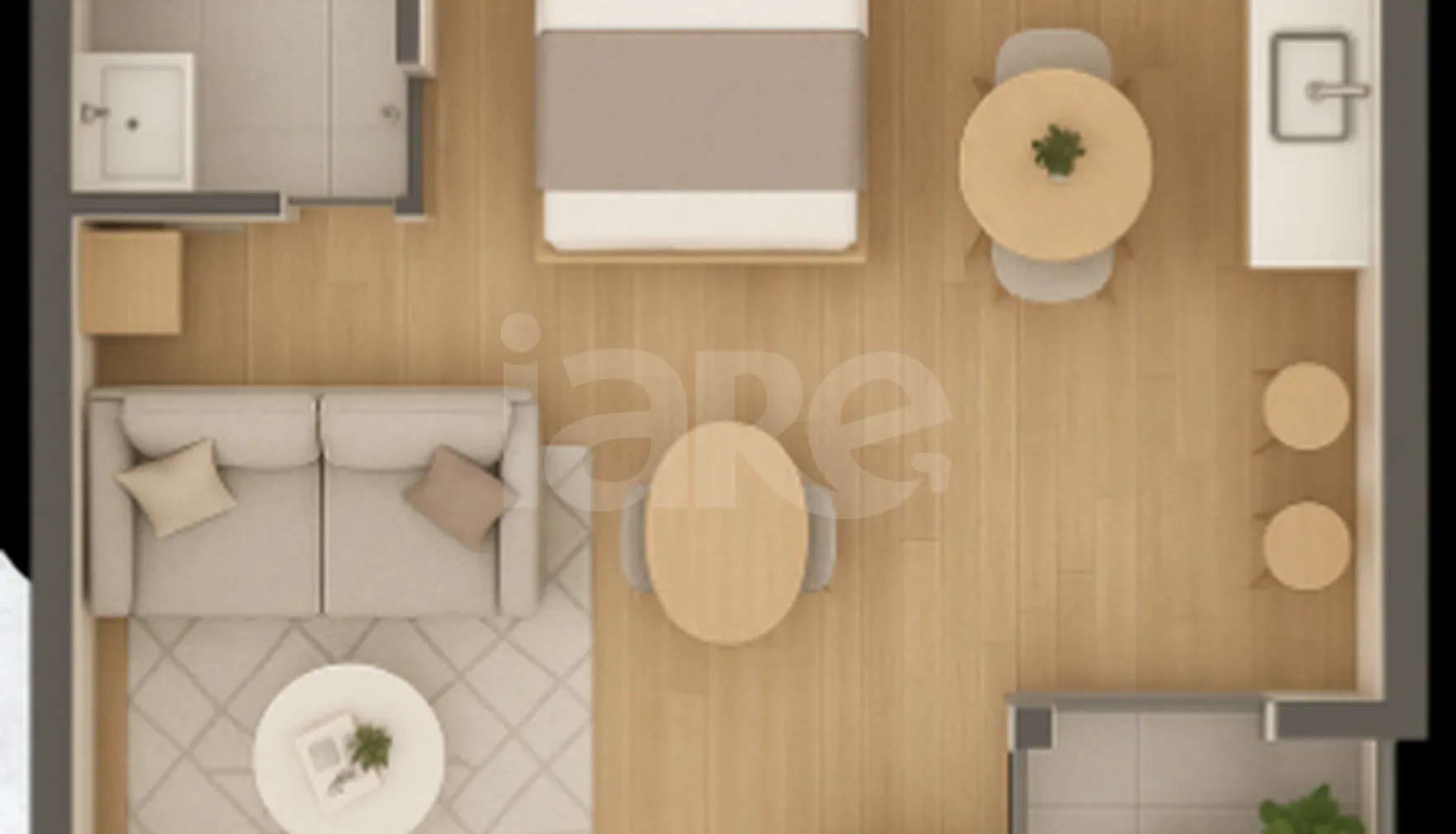 Planta — Apartamento 29,12 m²