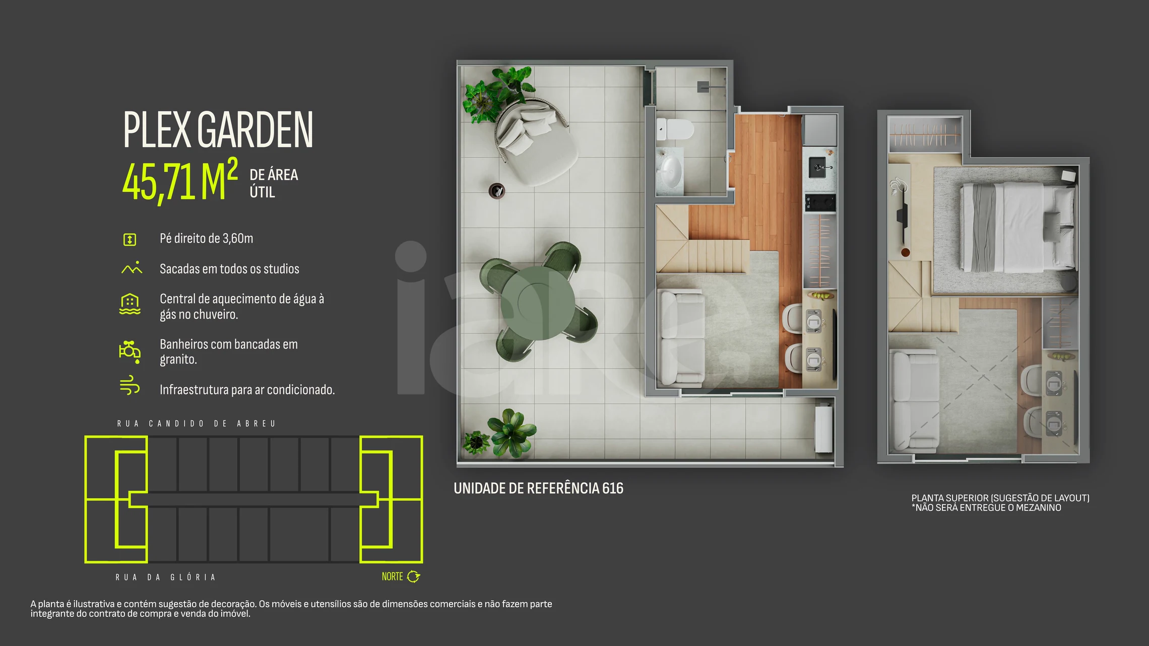 Planta — Studio plex com garden