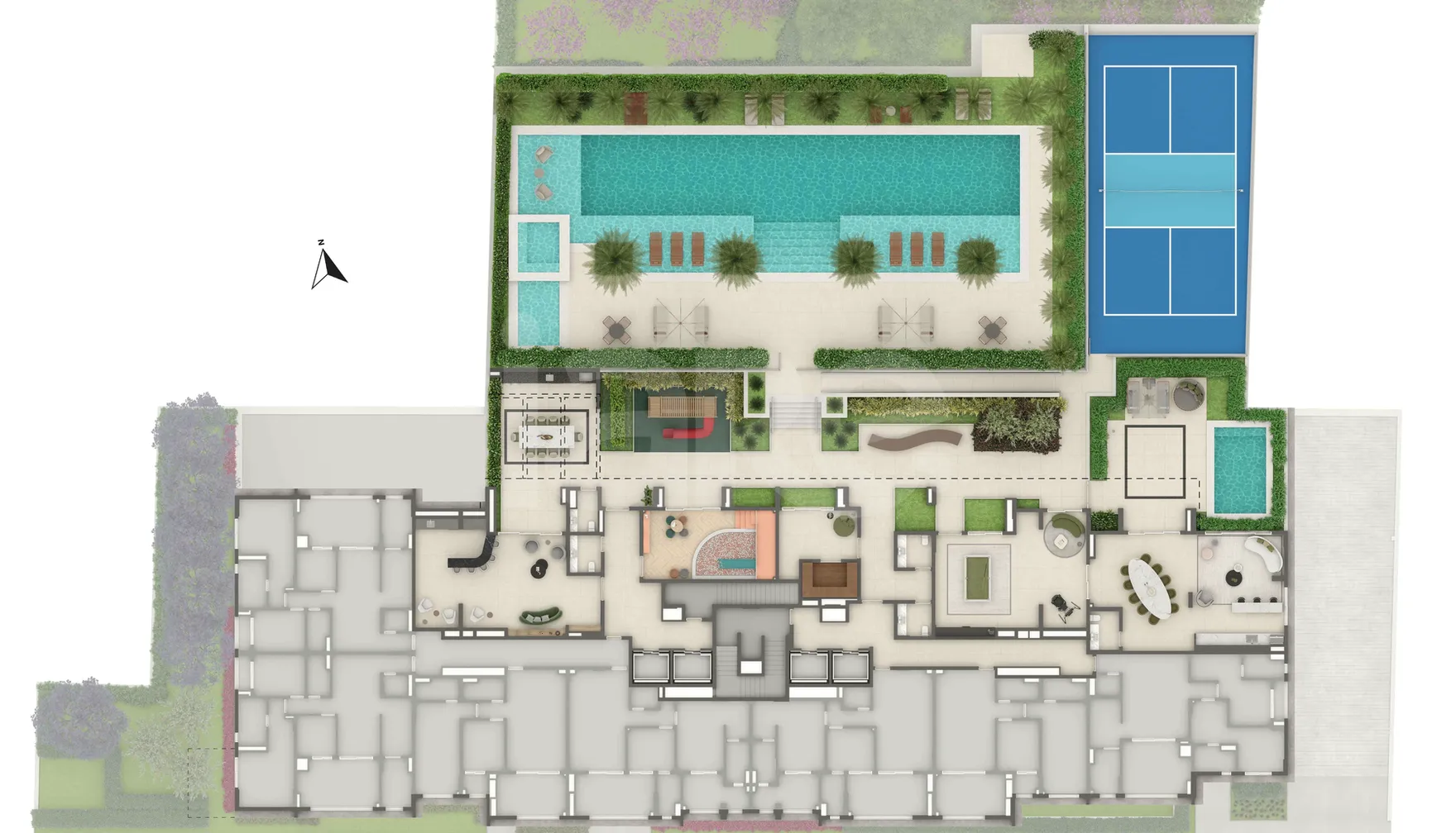 Planta — Pavimento lazer