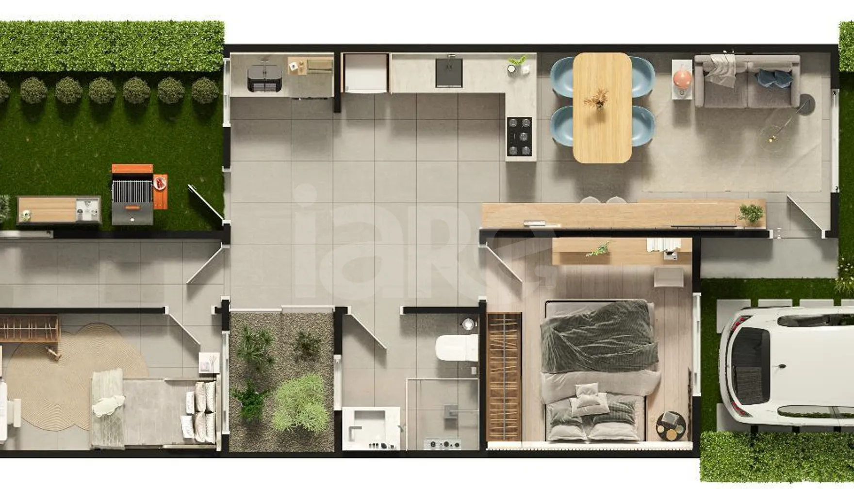 Planta — Casa em Condomínio 43,64 m²