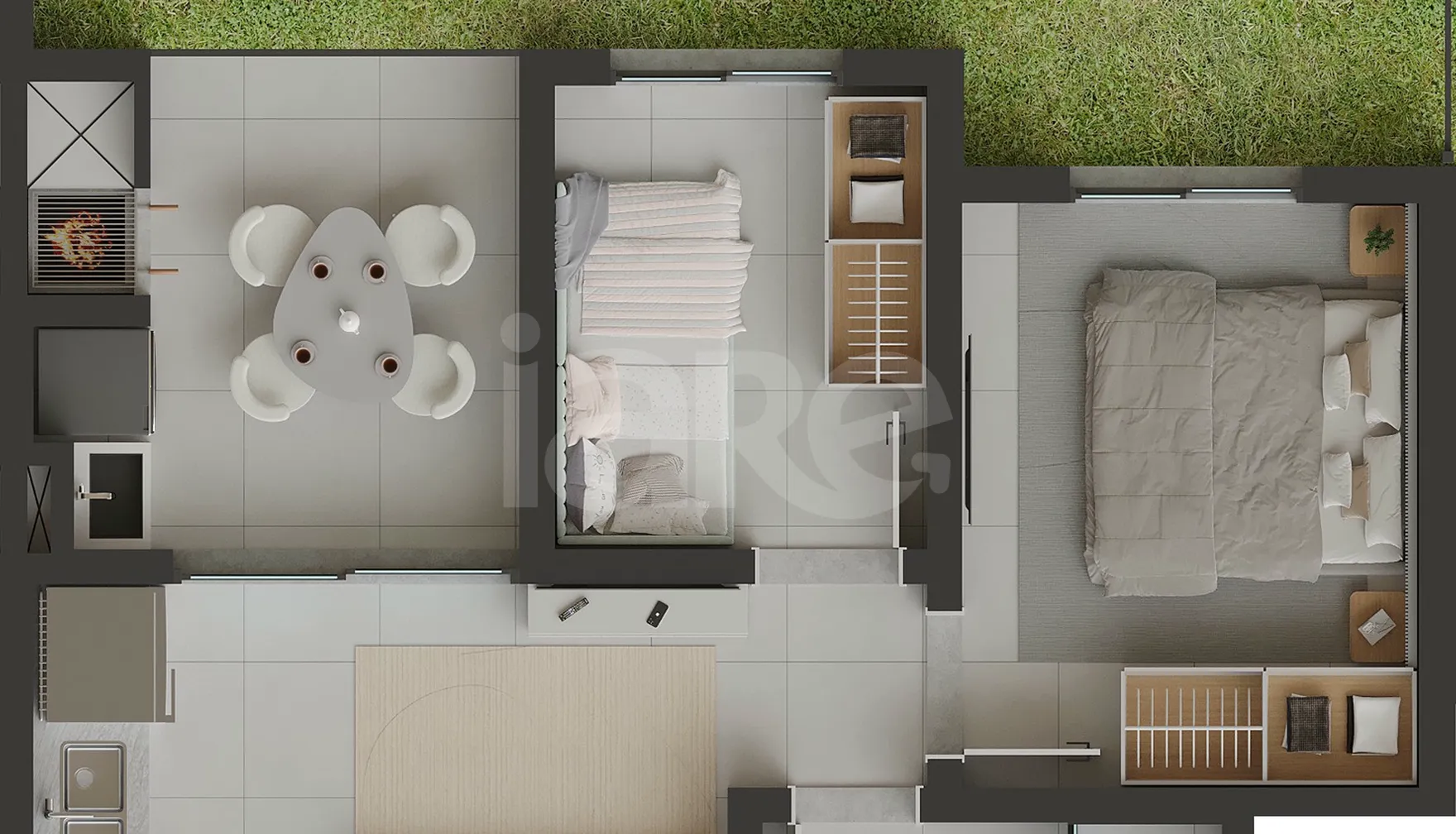 Planta — Apartamento 38,34 m²