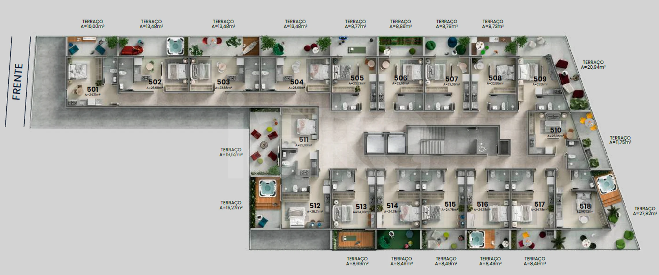 Planta — Pavimento 5