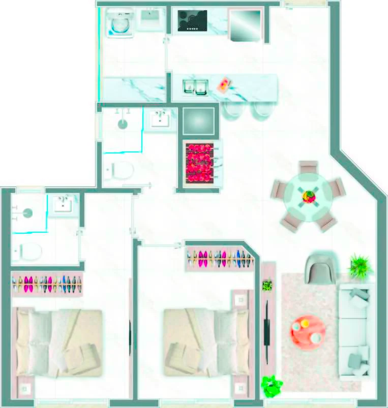 Planta — Garden 101 m²