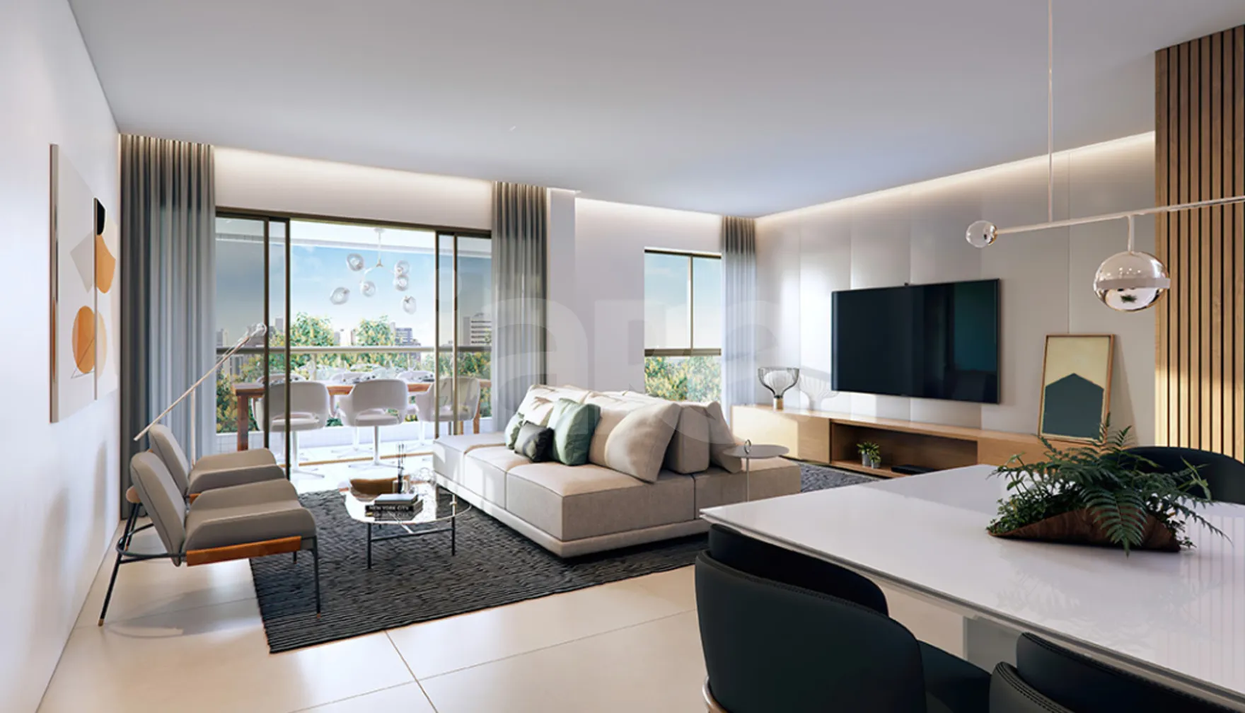 Terrazza Apipucos - Apartamento com 139,32 m², em Monteiro — foto 3