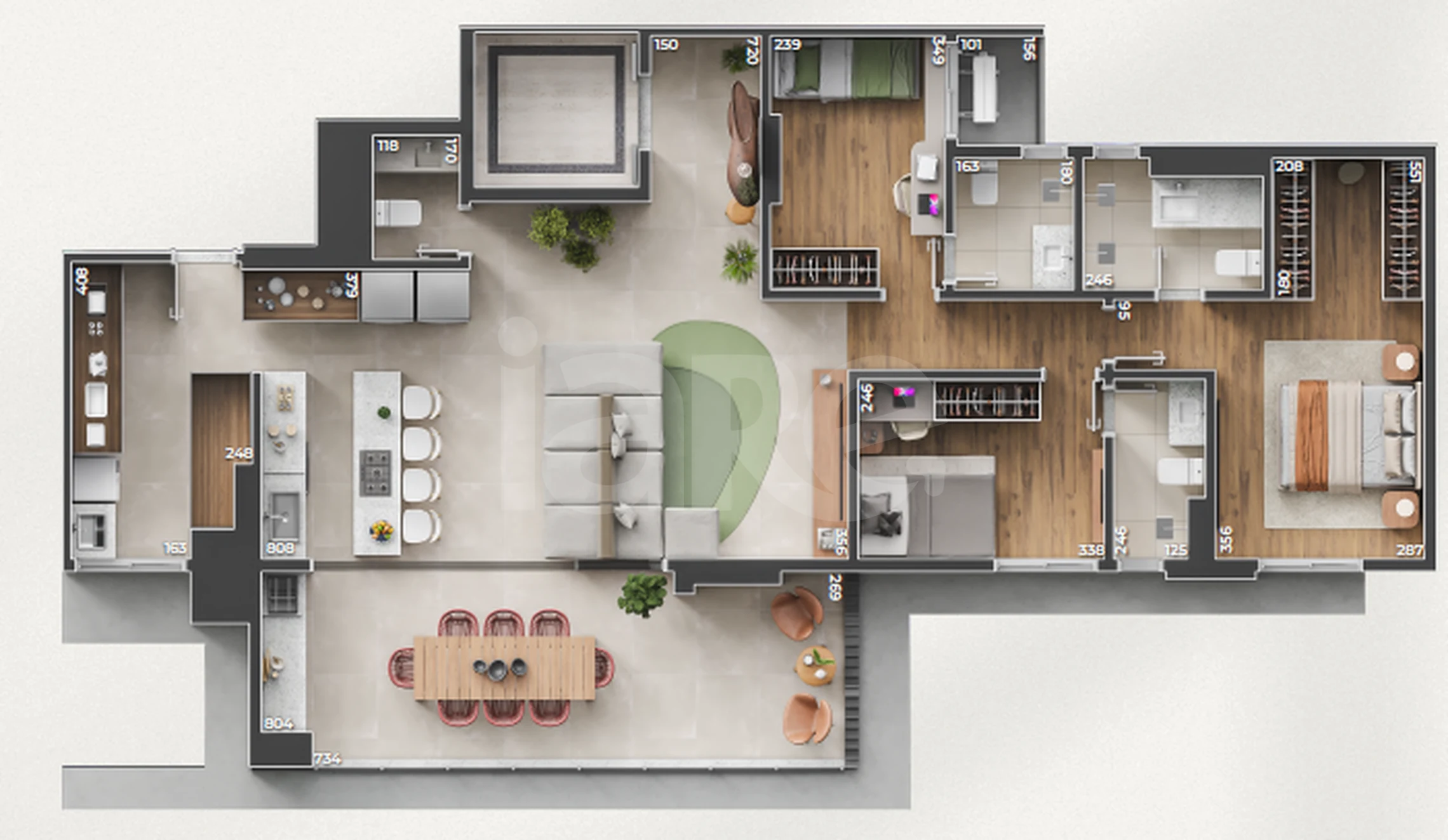 Planta — Garden 148,78 m²