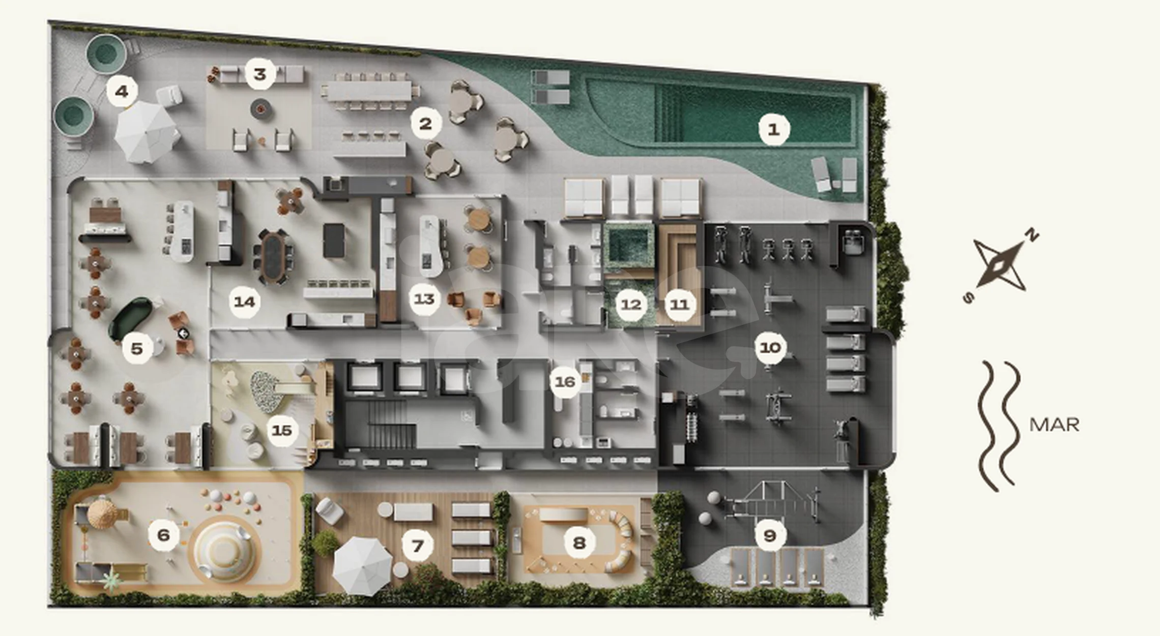 Planta — Pavimento lazer